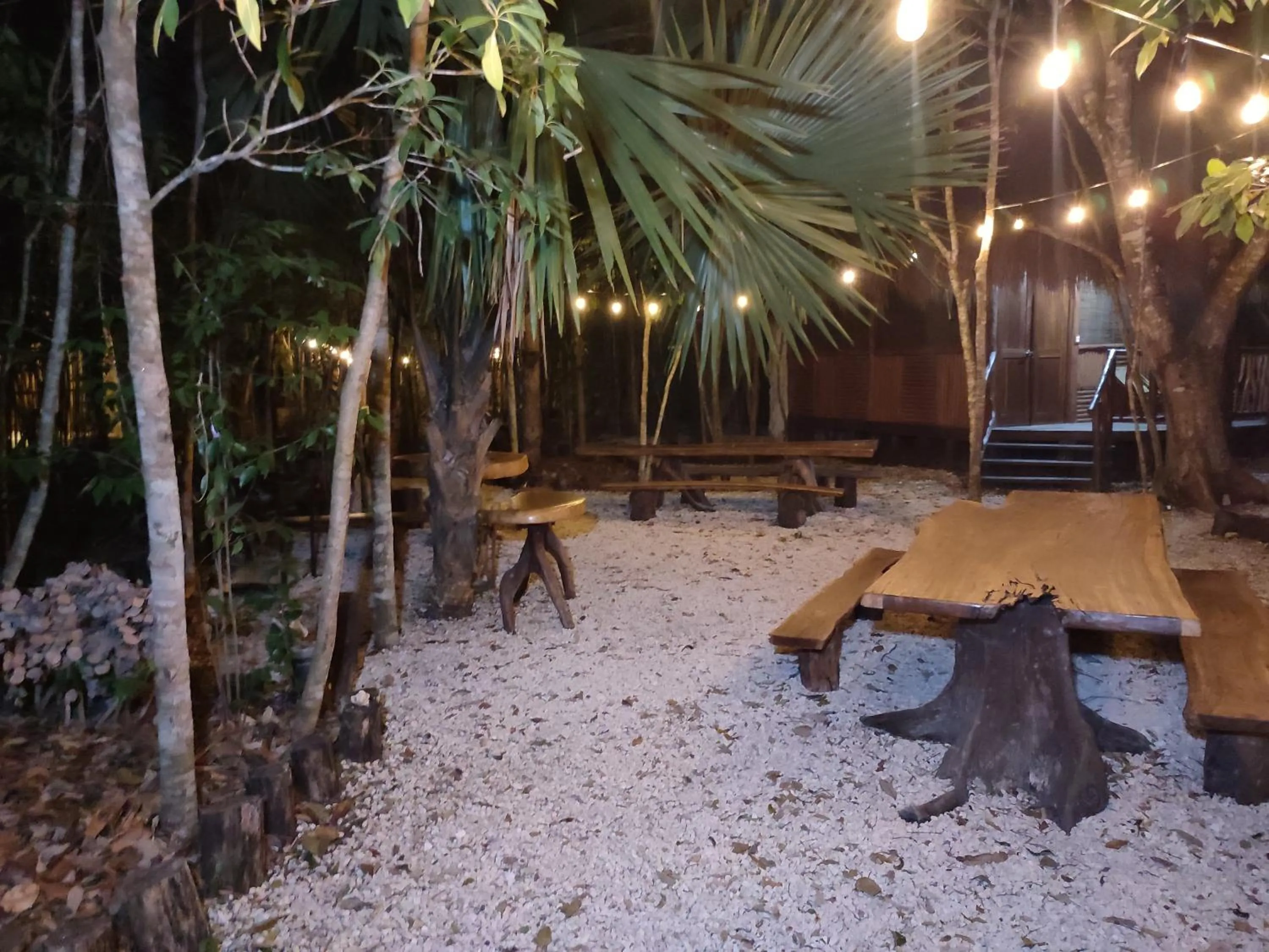 Night in Aldea Maya-Ha Cabañas con cenotes