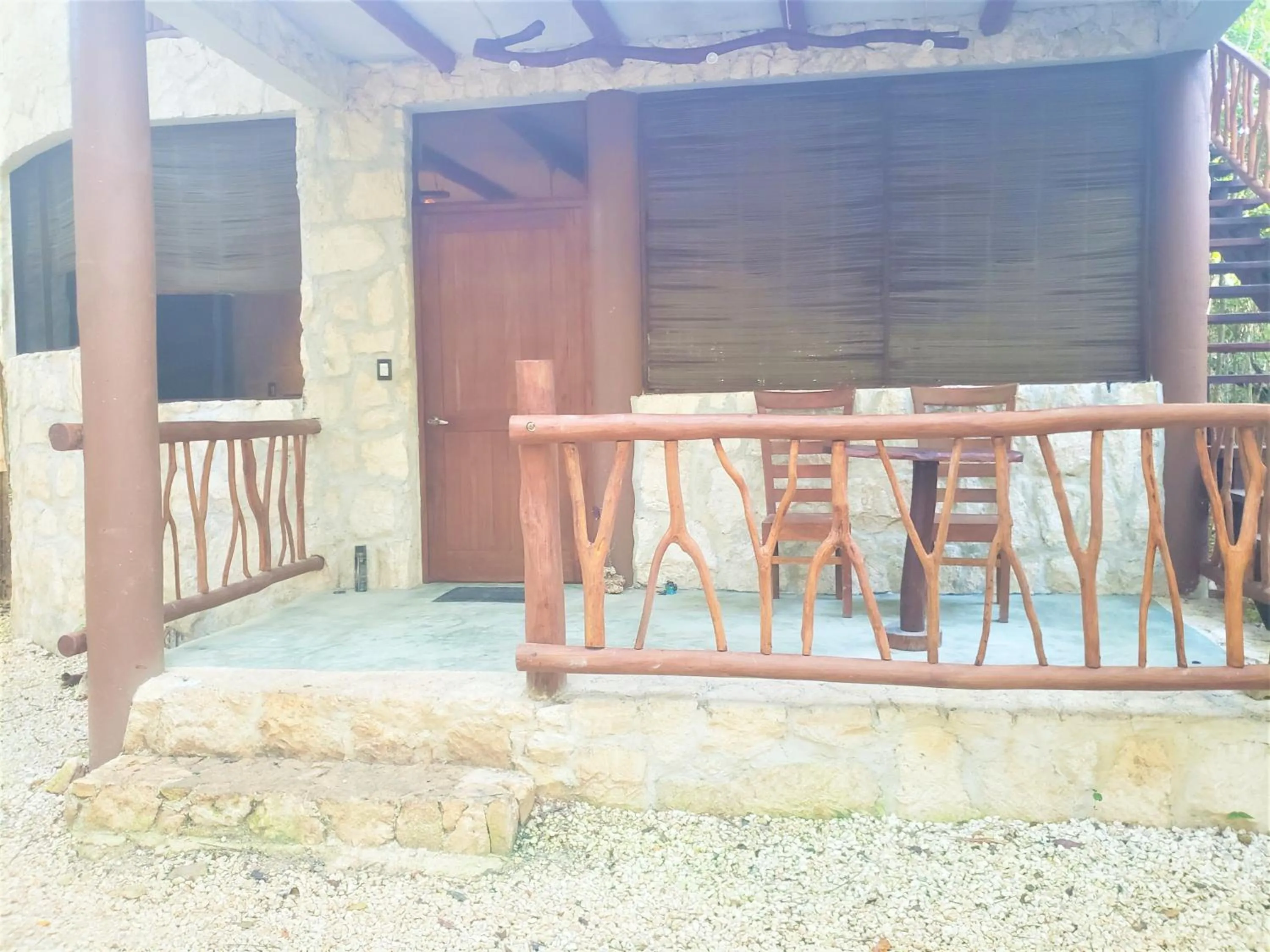 Patio in Aldea Maya-Ha Cabañas con cenotes