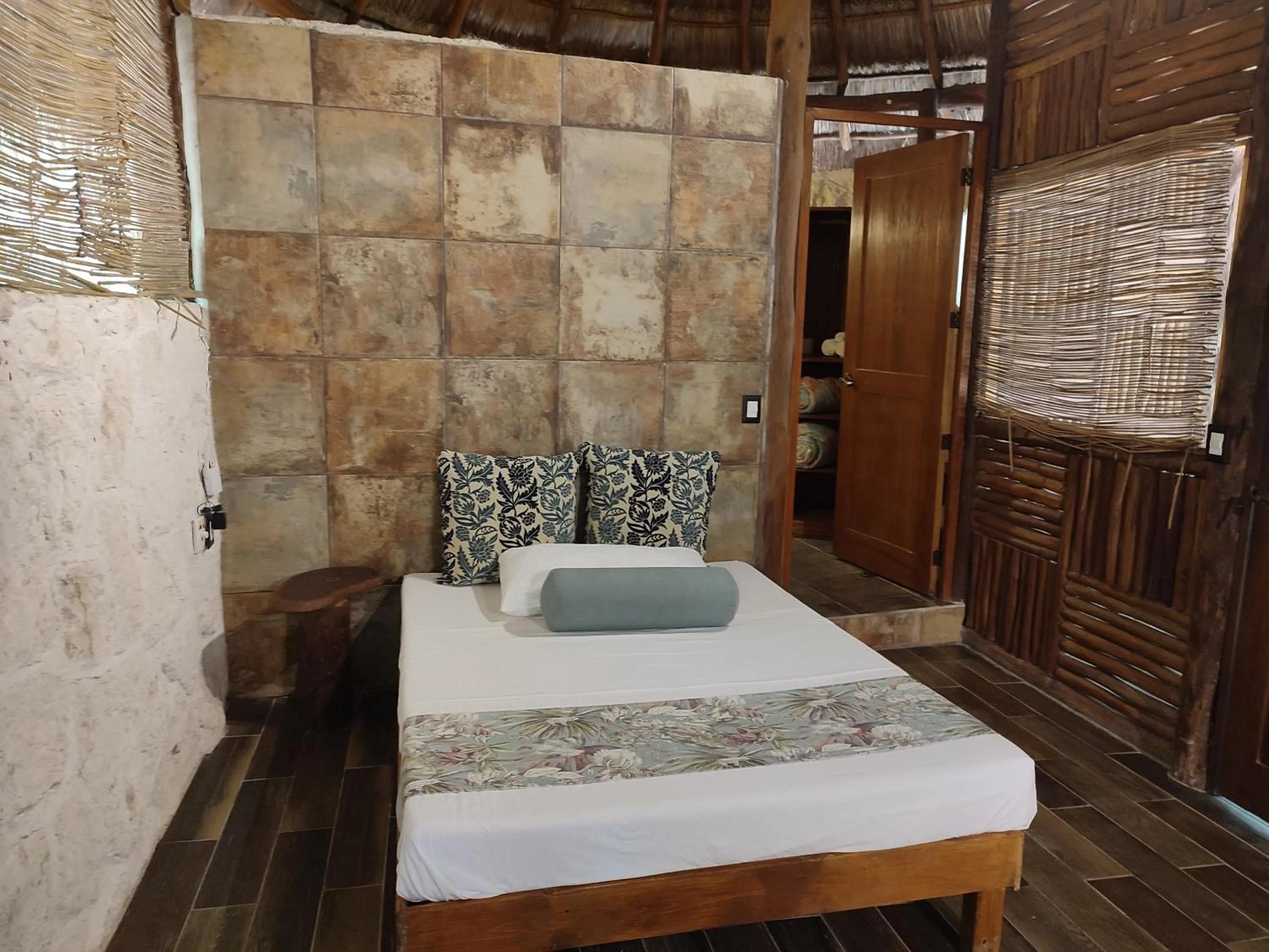 Bed in Aldea Maya-Ha Cabañas con cenotes