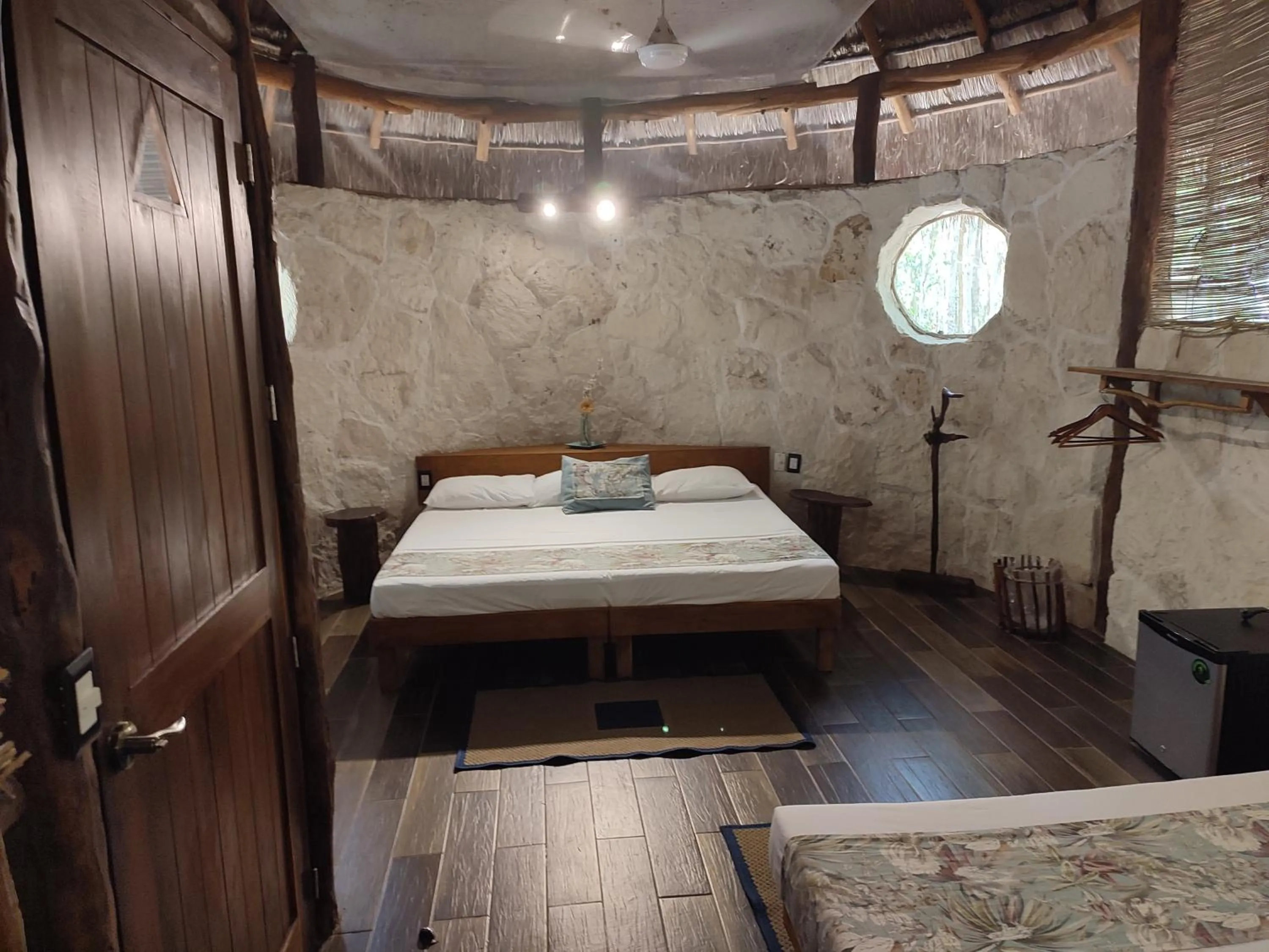 Bed in Aldea Maya-Ha Cabañas con cenotes