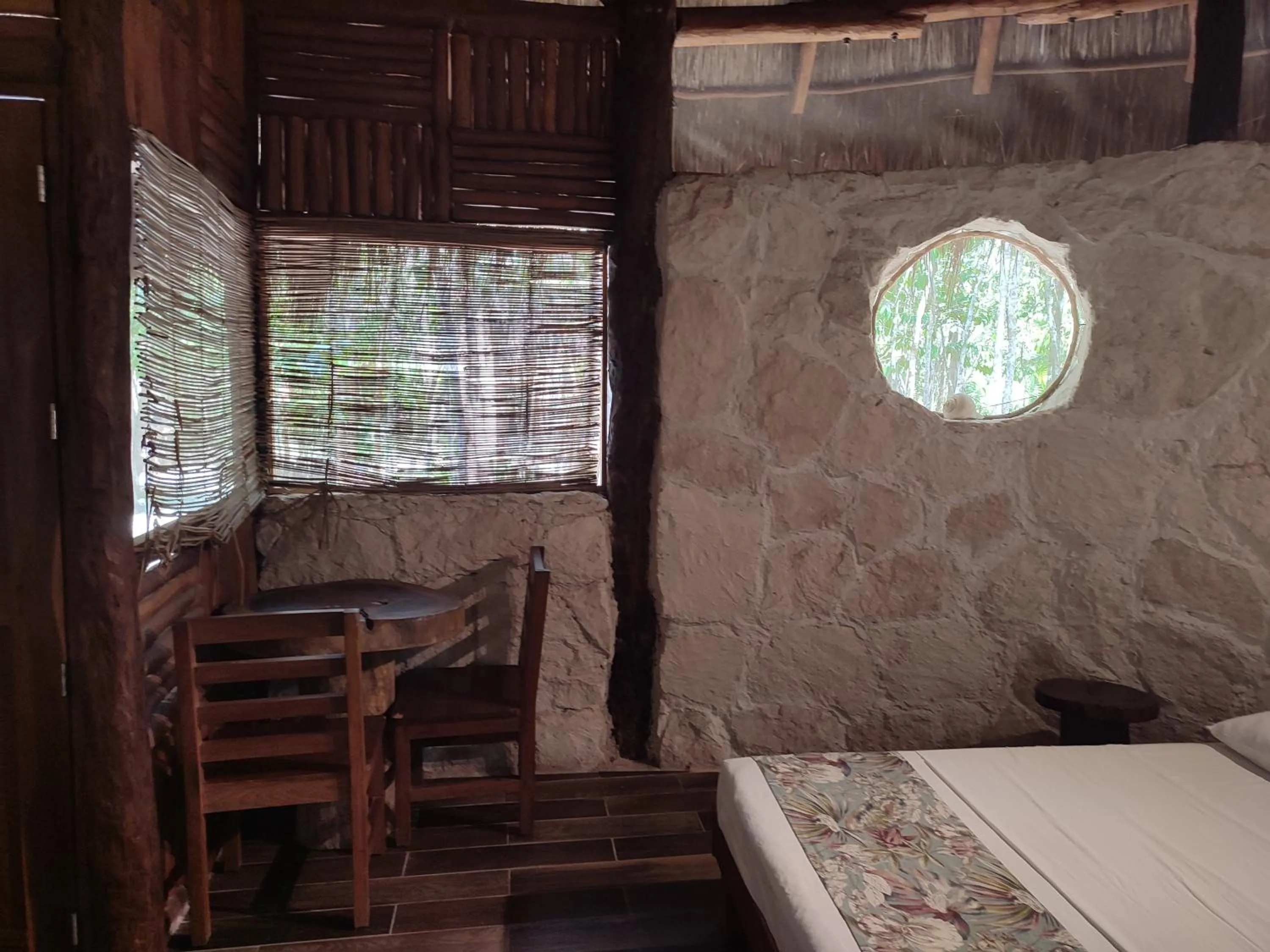 Bed in Aldea Maya-Ha Cabañas con cenotes