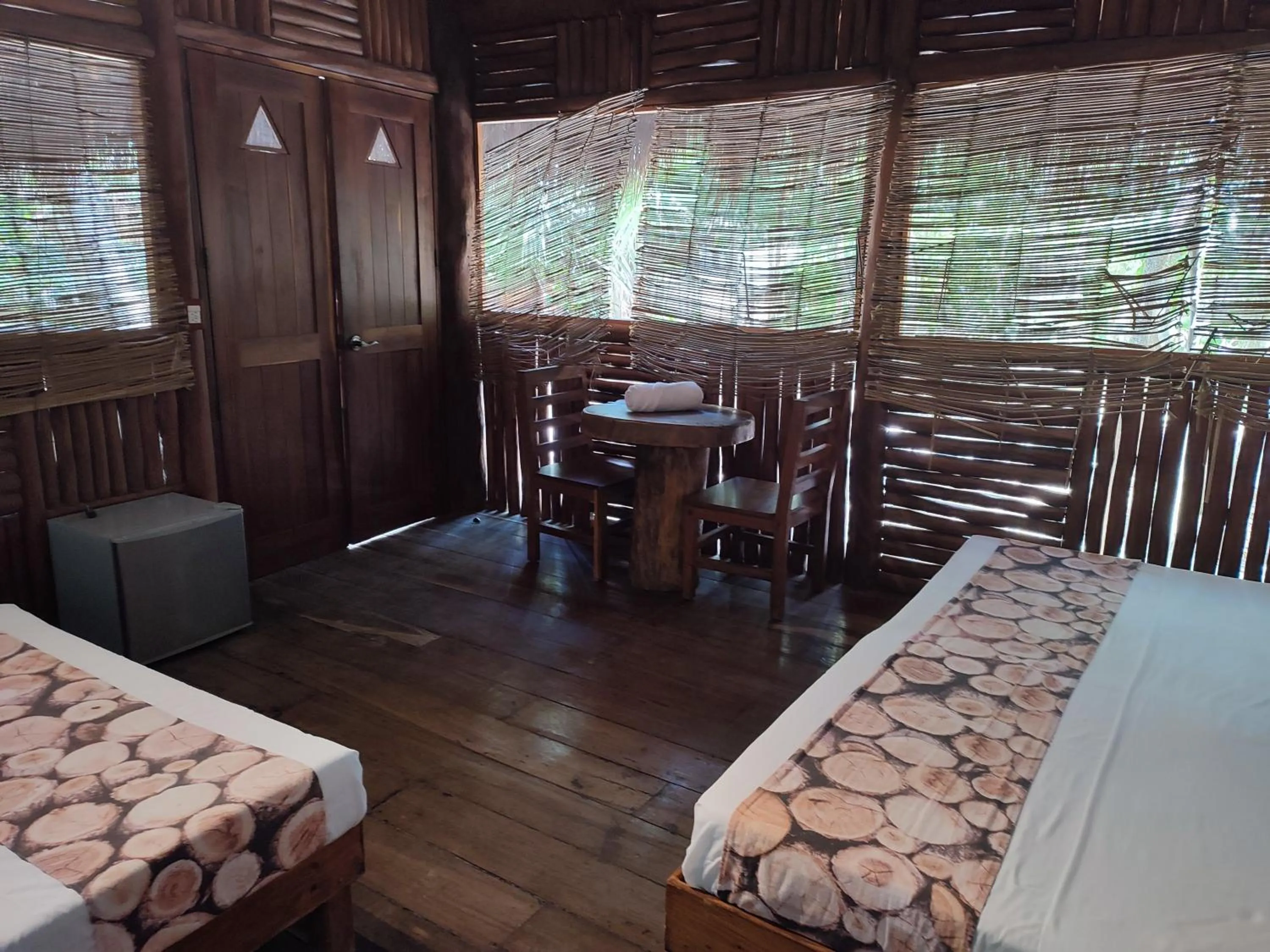 Bed in Aldea Maya-Ha Cabañas con cenotes