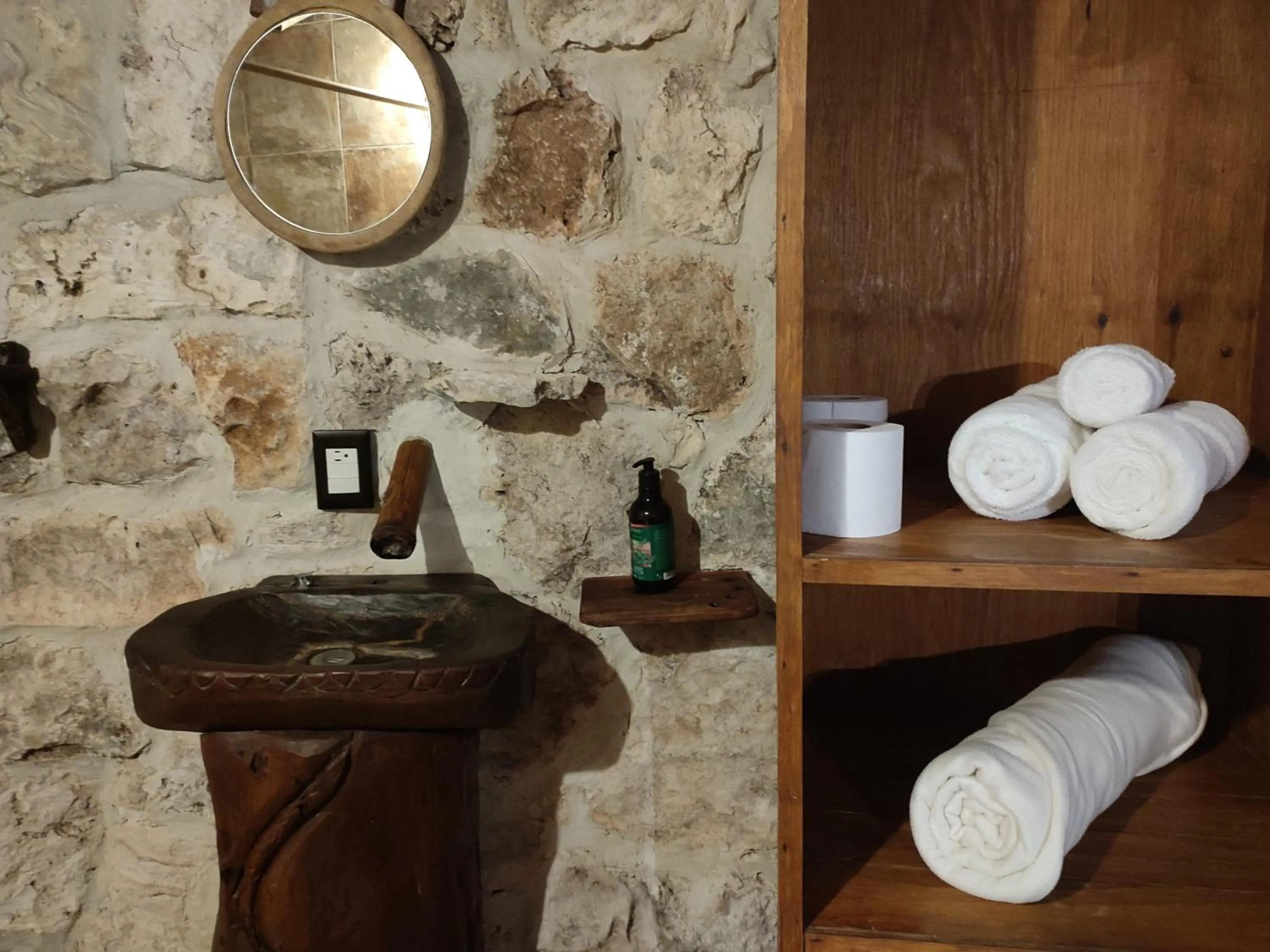 Bathroom in Aldea Maya-Ha Cabañas con cenotes