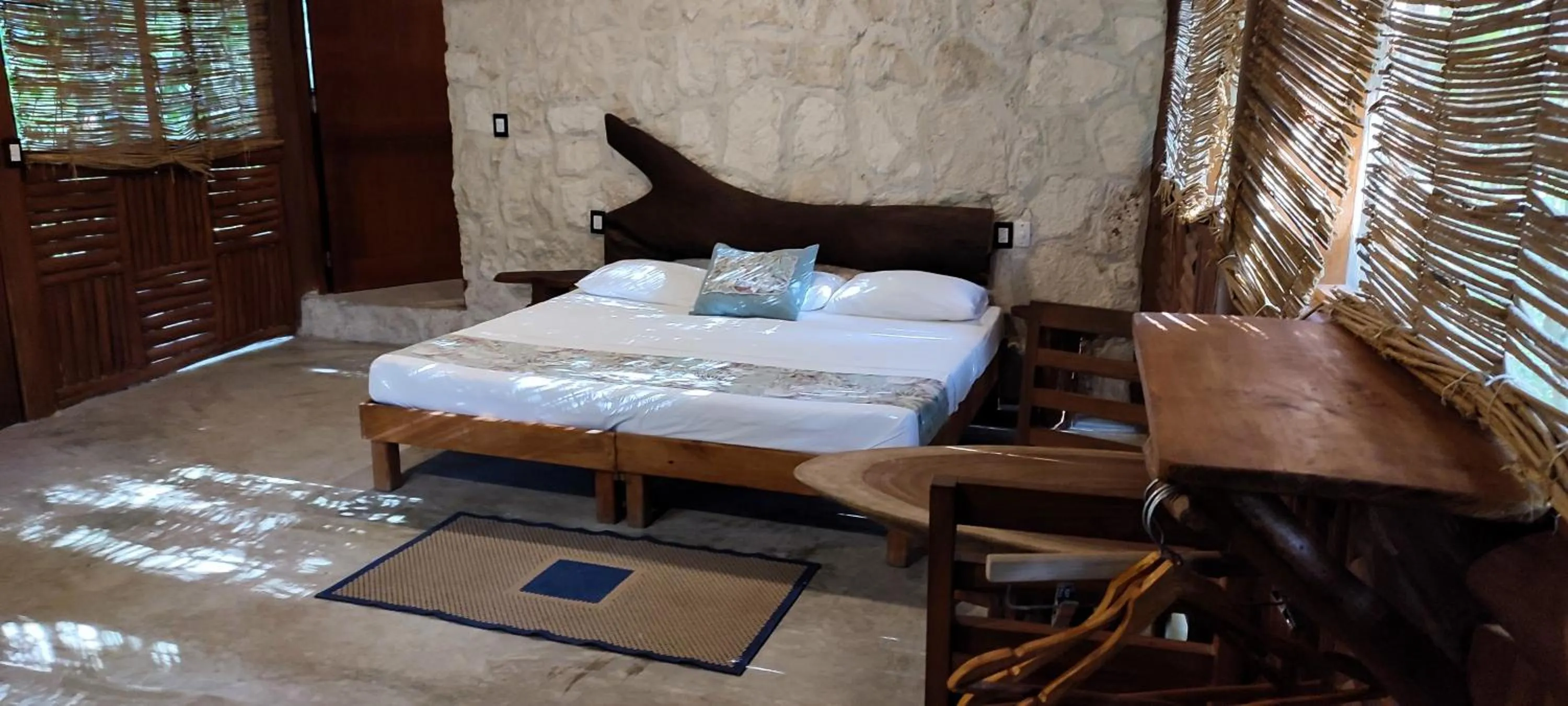 Bed in Aldea Maya-Ha Cabañas con cenotes