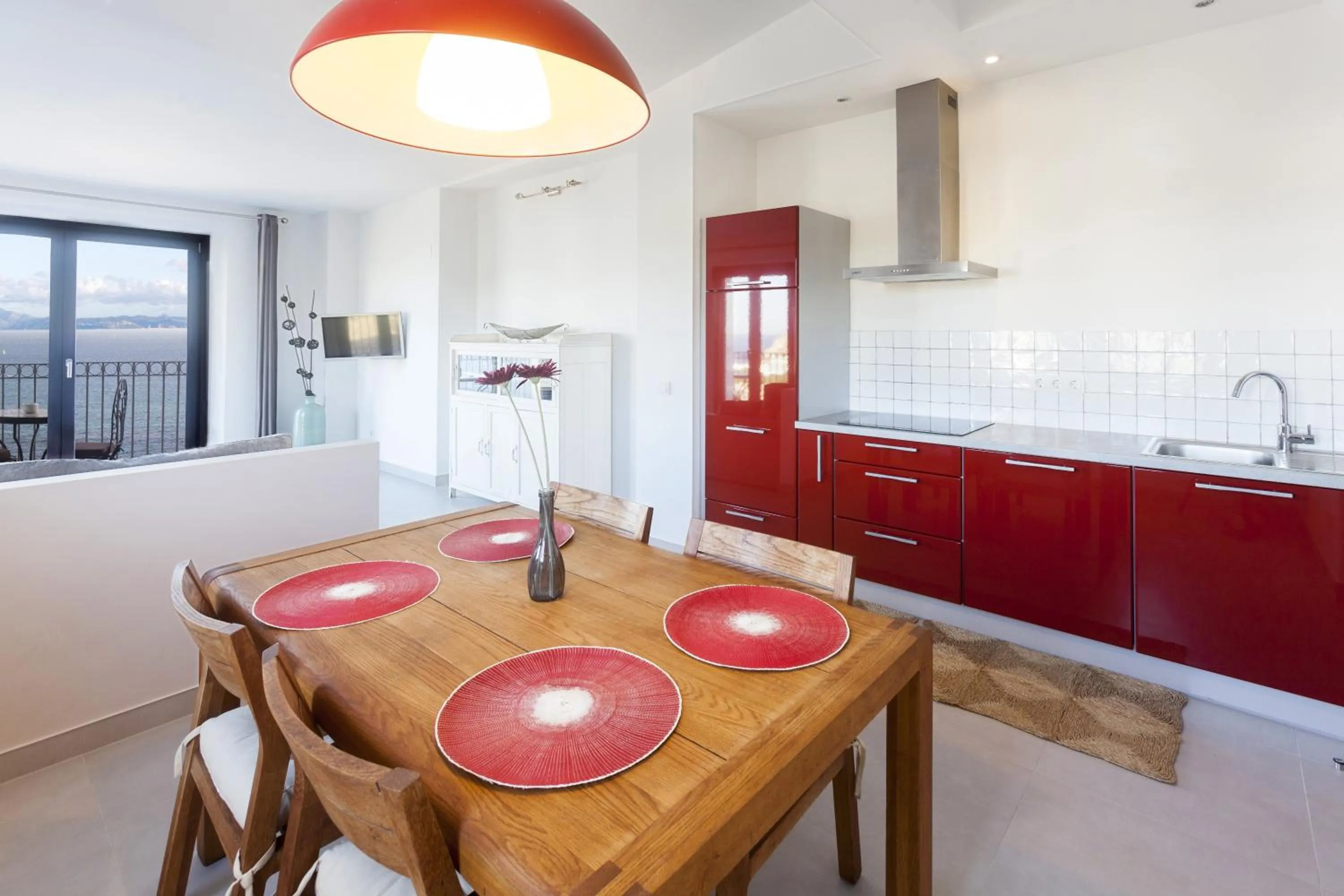 Kitchen or kitchenette in Apartamentos La Residencia Tarifa