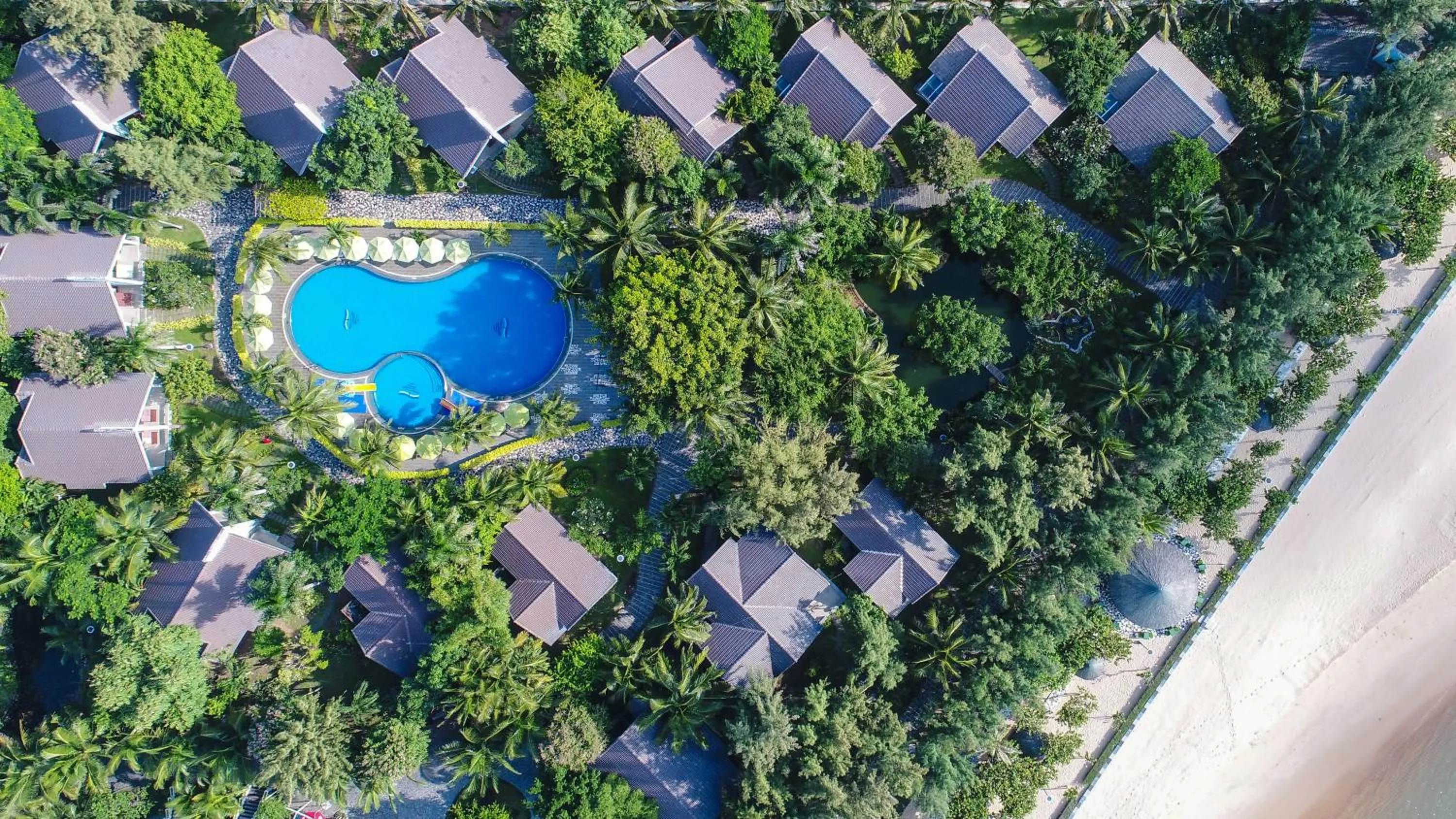 Bird's eye view in Carmelina Beach Resort Ho Tram