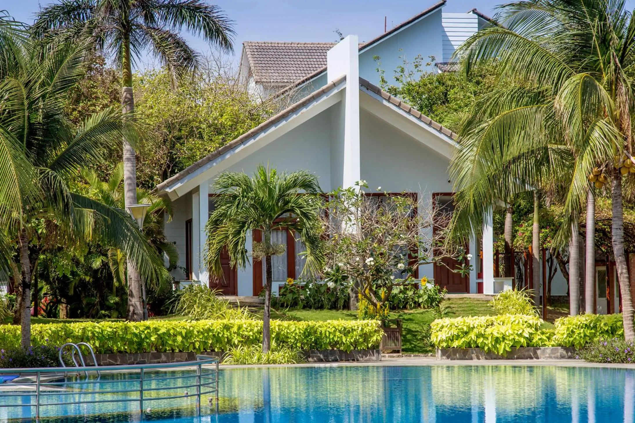 Pool view in Carmelina Beach Resort Ho Tram