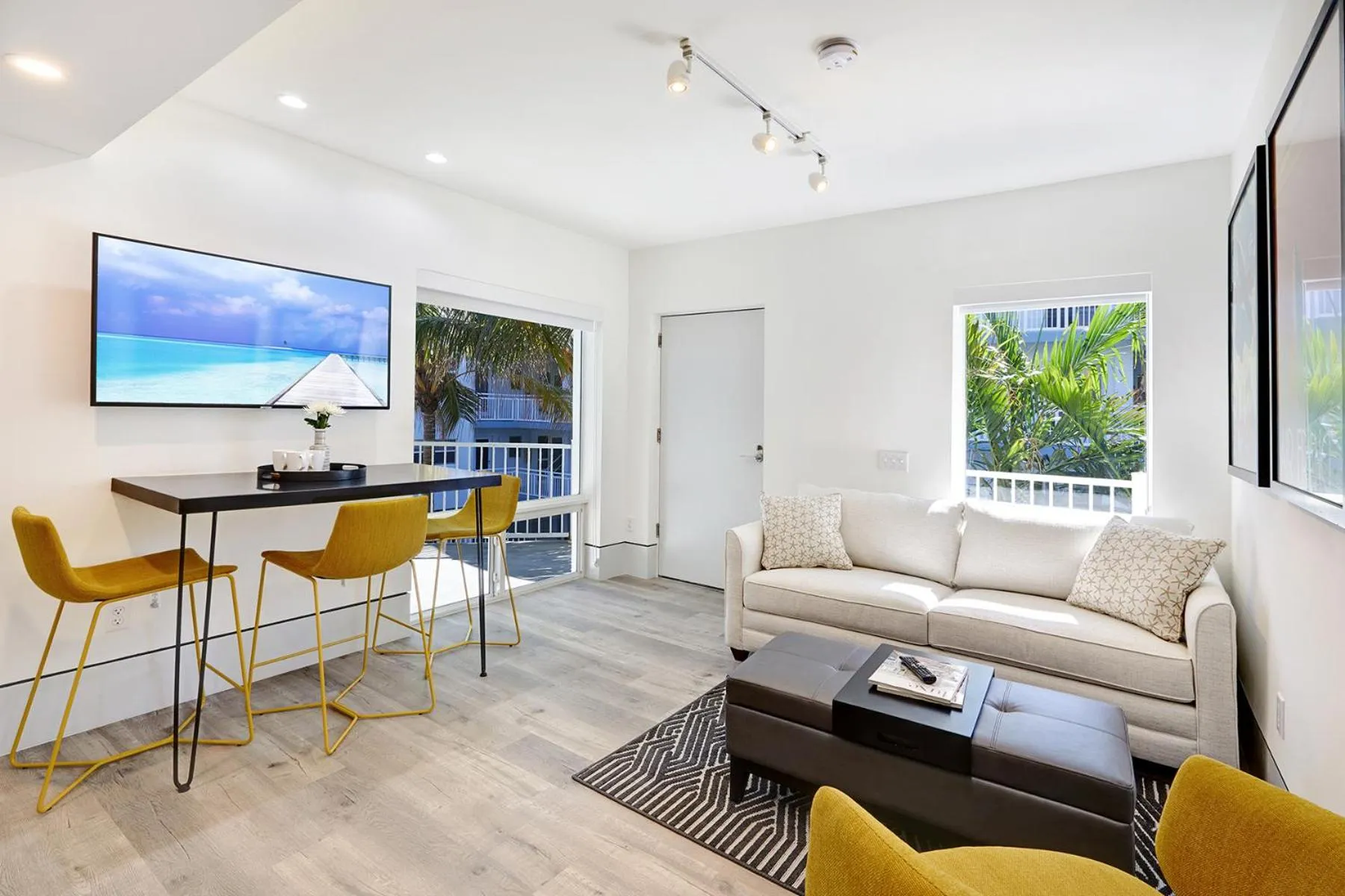 Living room in Ocean Treasure Beachside Suites