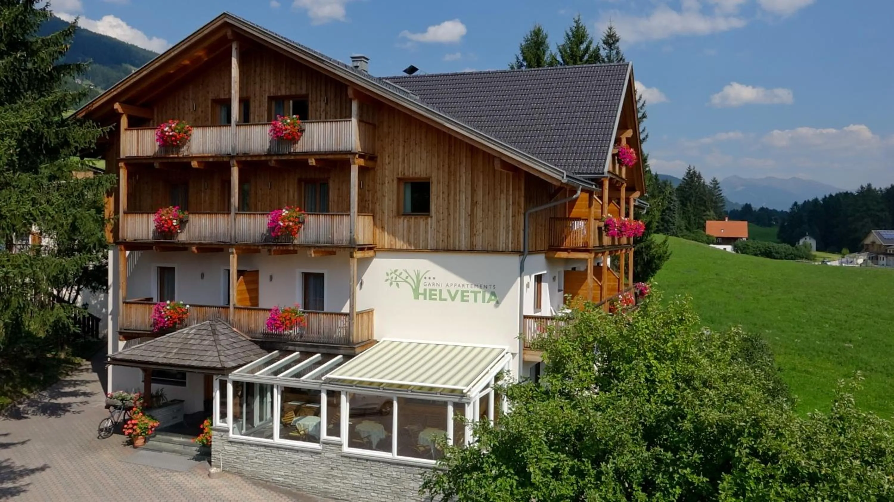 Bird's eye view in Appartments Helvetia