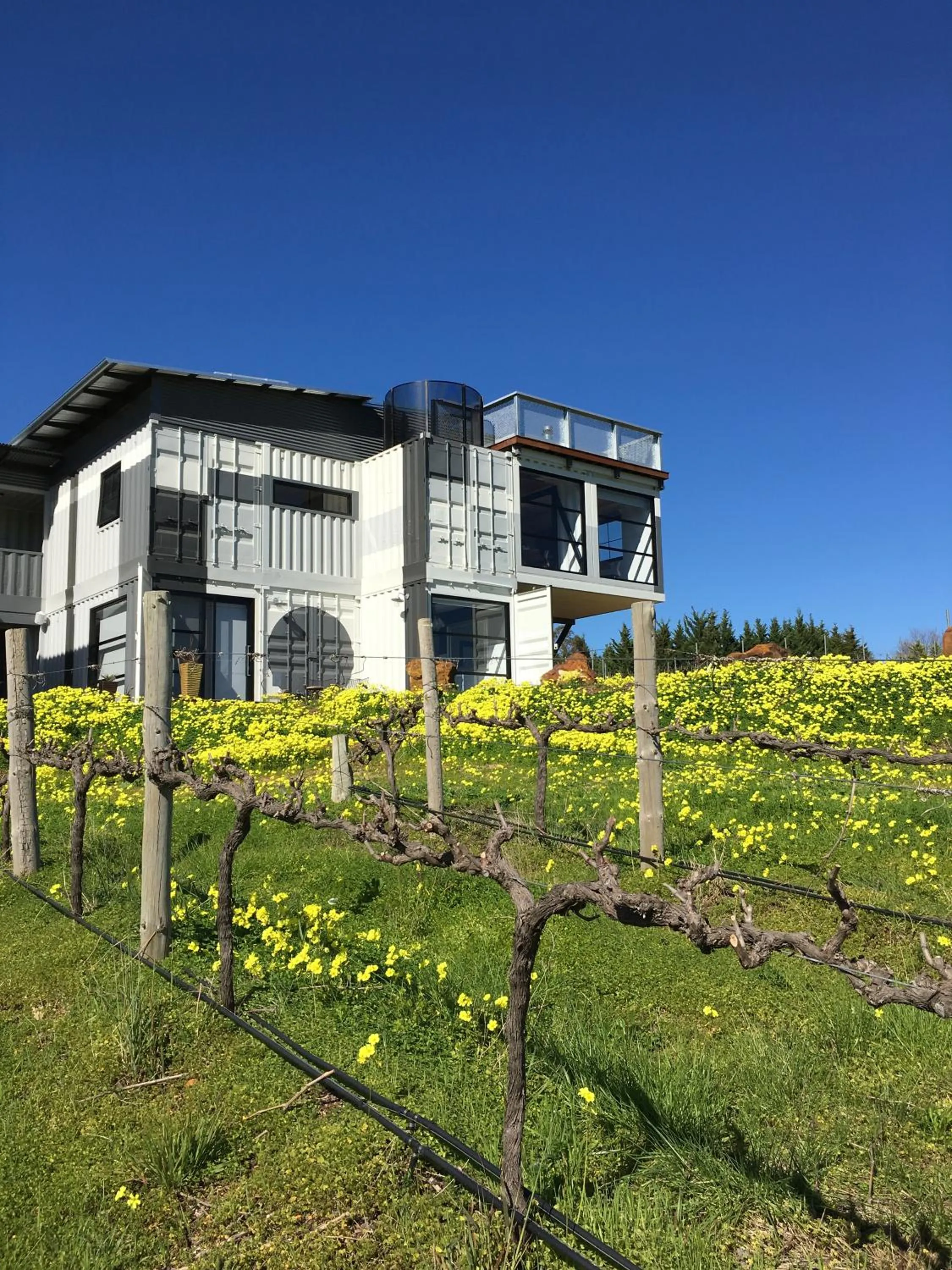 Property building in Hotel California Road at Inkwell Wines