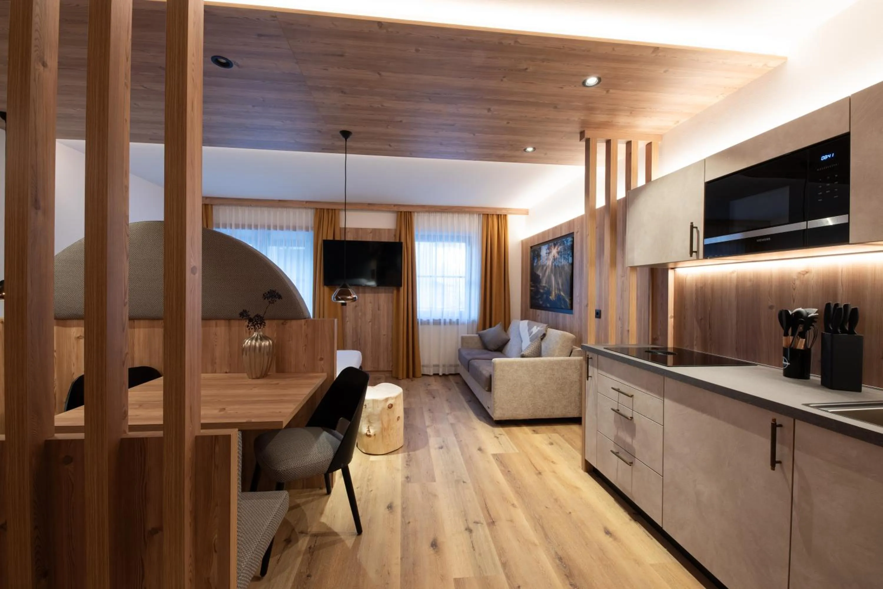 Kitchen or kitchenette in Hotel Mondschein