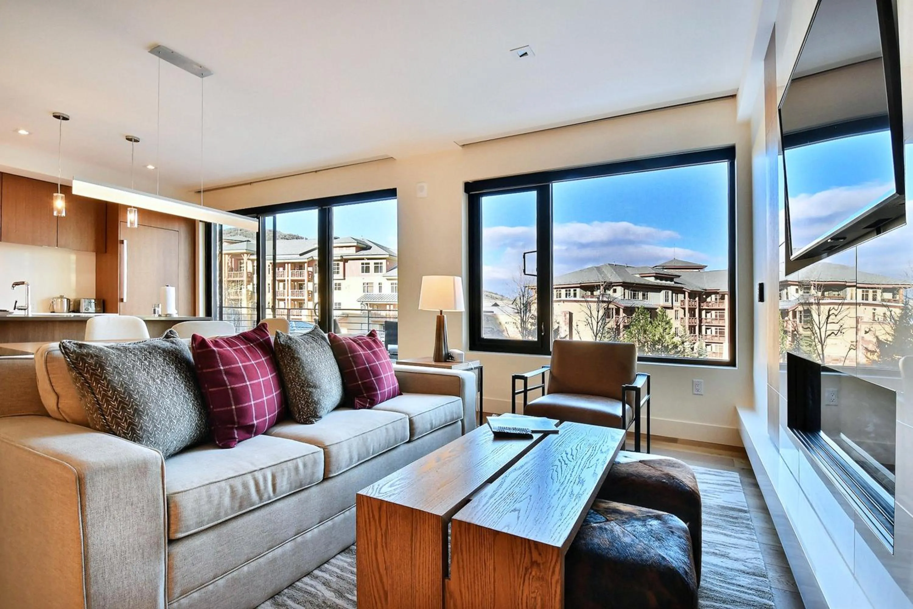 Living room in Lift Park City Condominiums by Vail Resorts