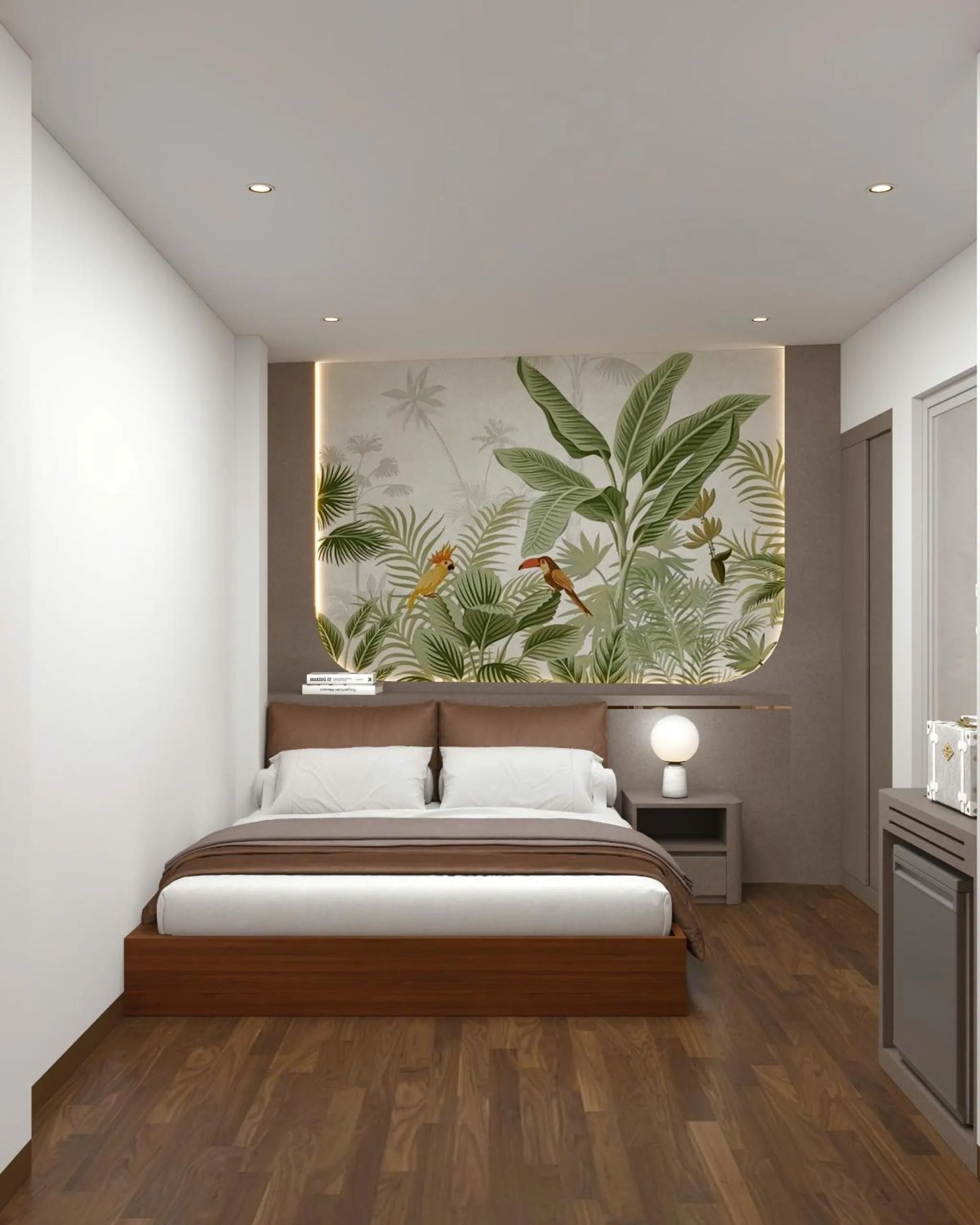 Bed in AMI Old Quarter Hotel