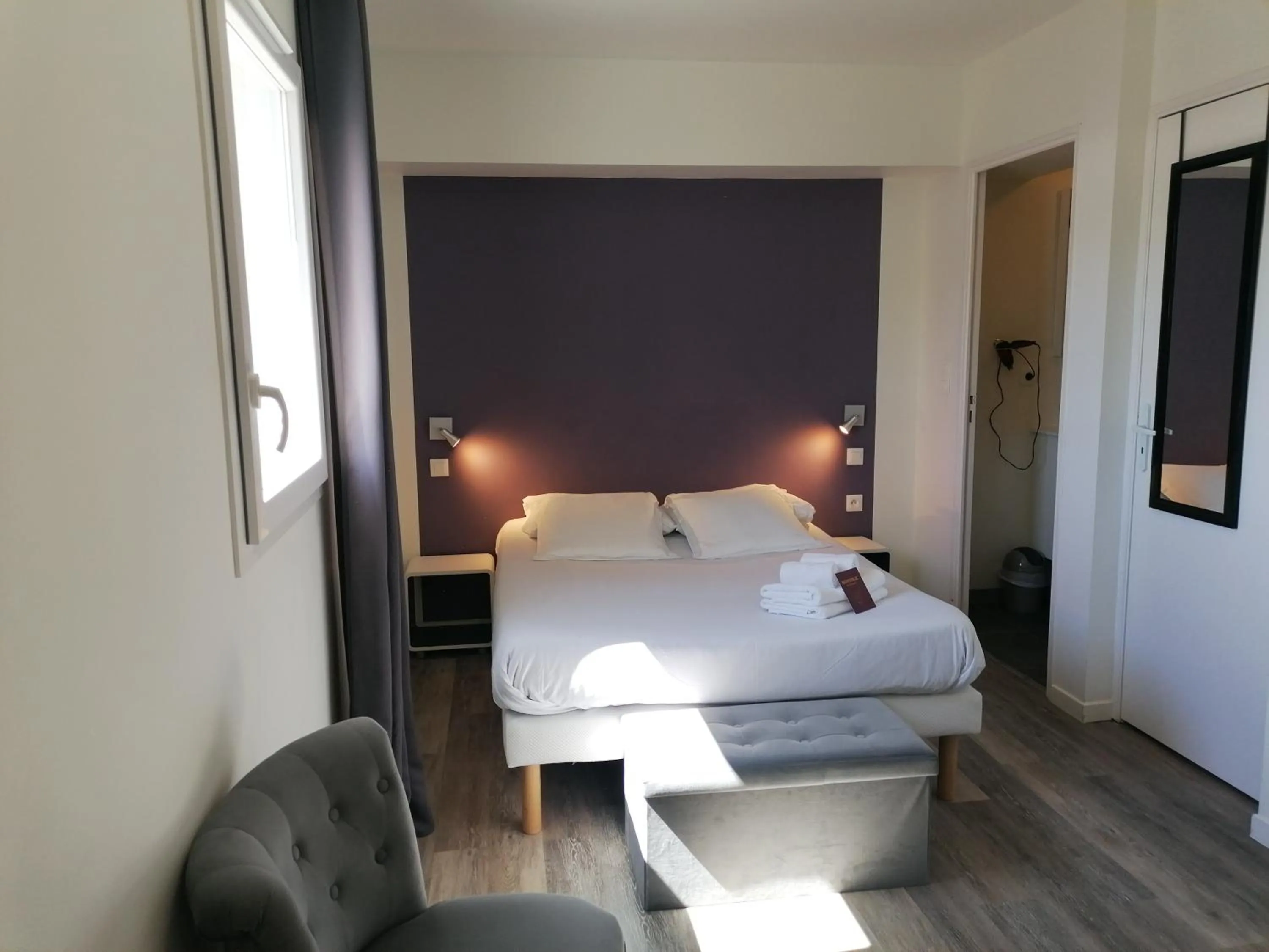 Bed in Hôtel Némo Aéroport de Pau