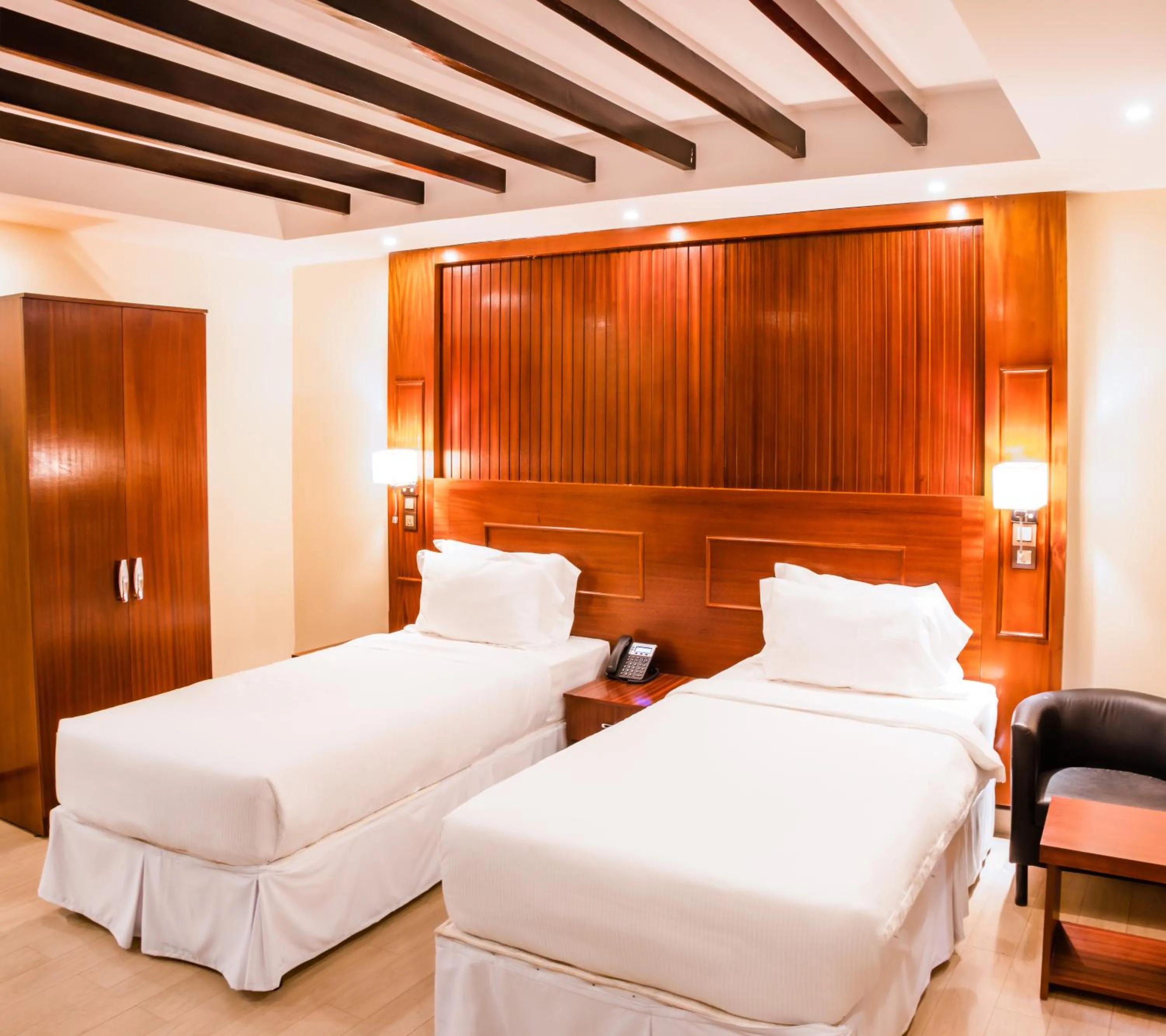 Bed in Sainte Famille Hotel