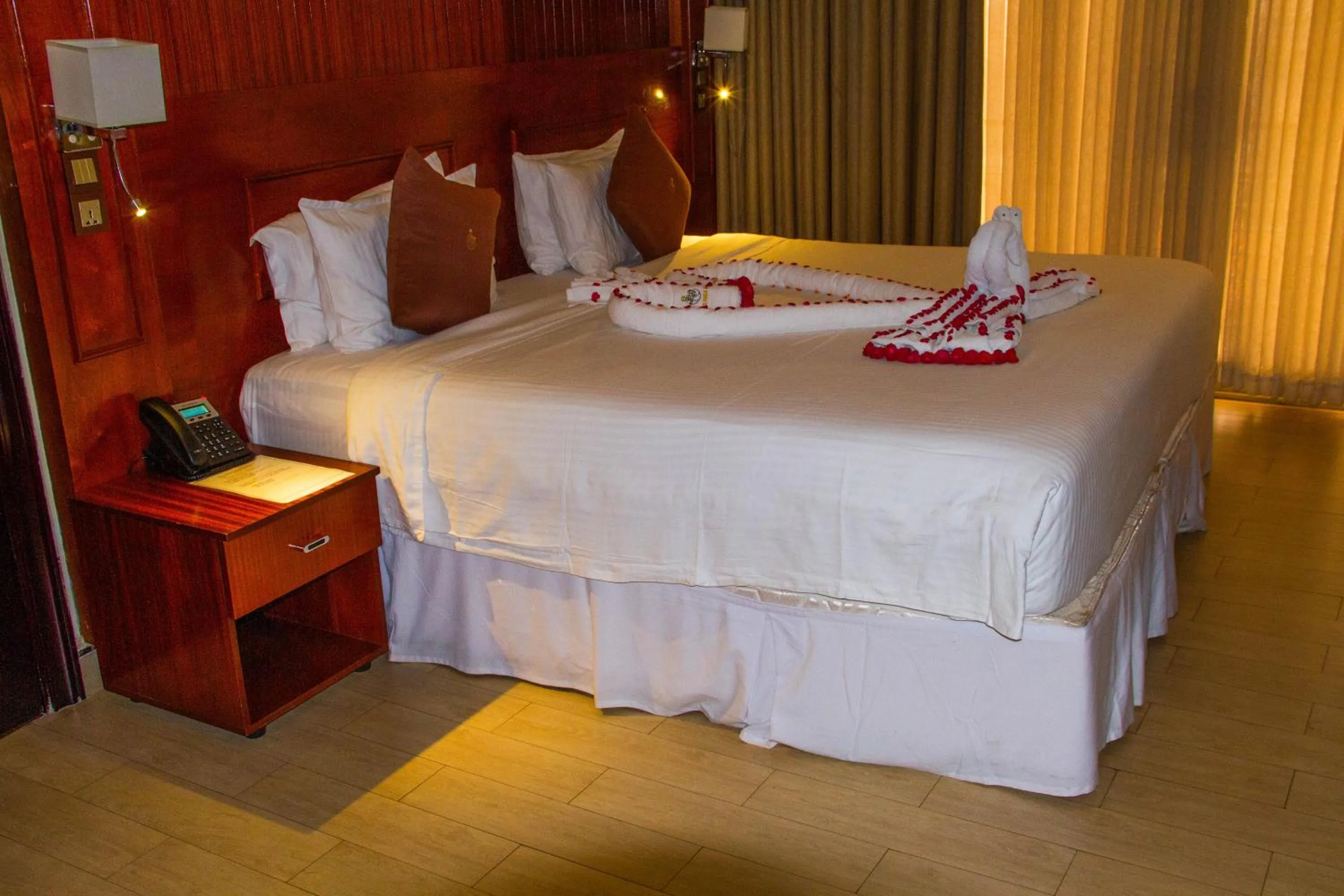 Bed in Sainte Famille Hotel