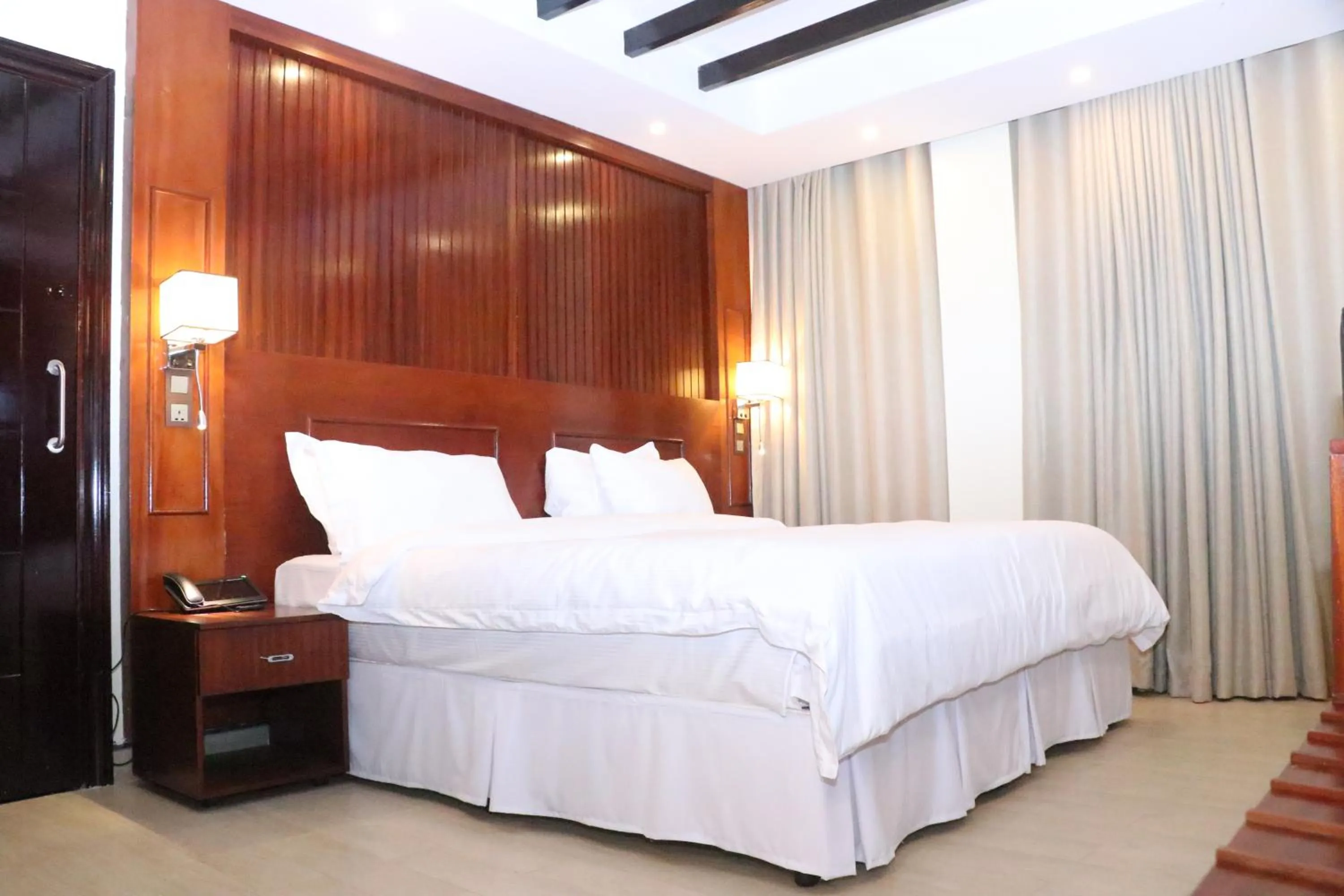 Bed in Sainte Famille Hotel