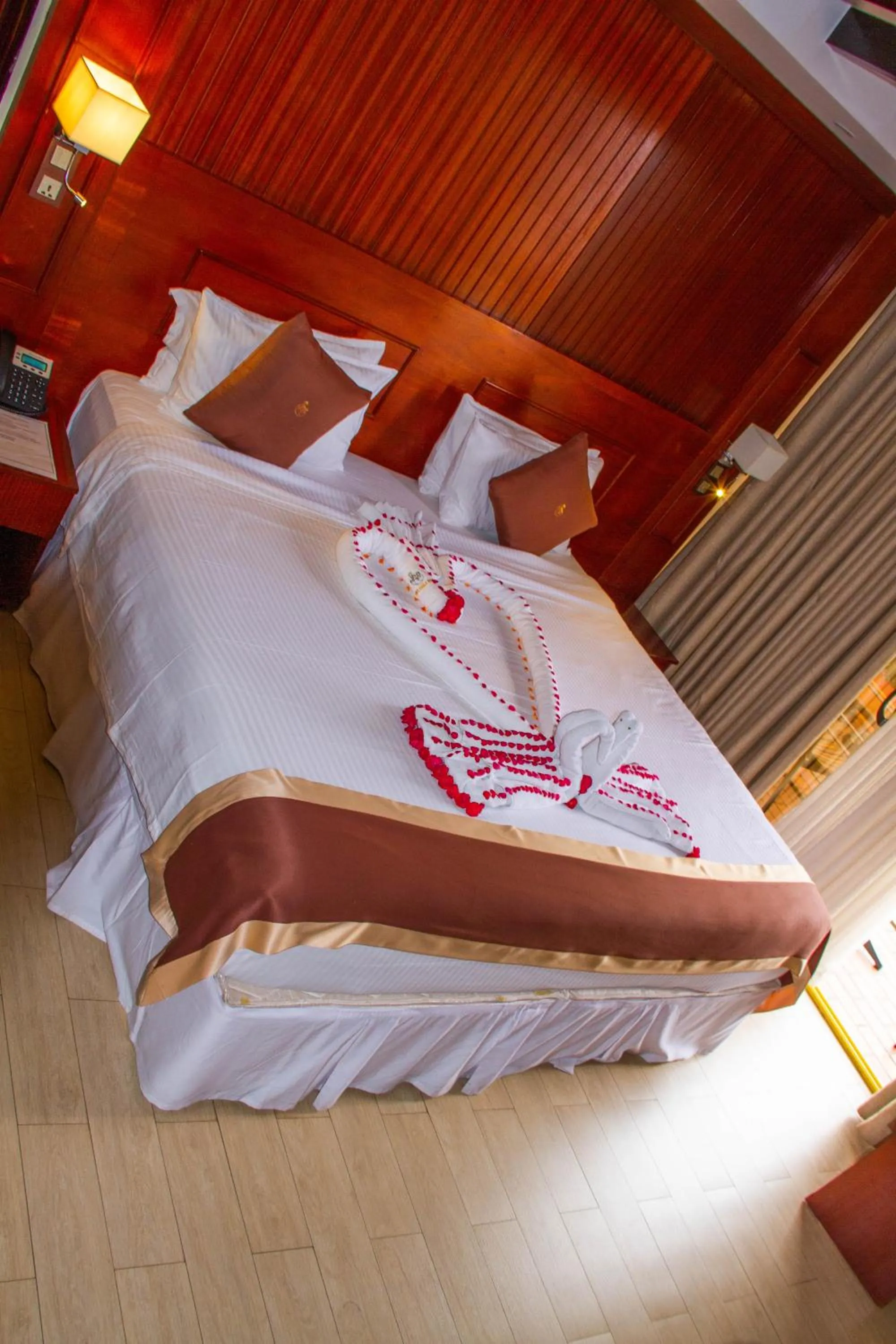 Bed in Sainte Famille Hotel