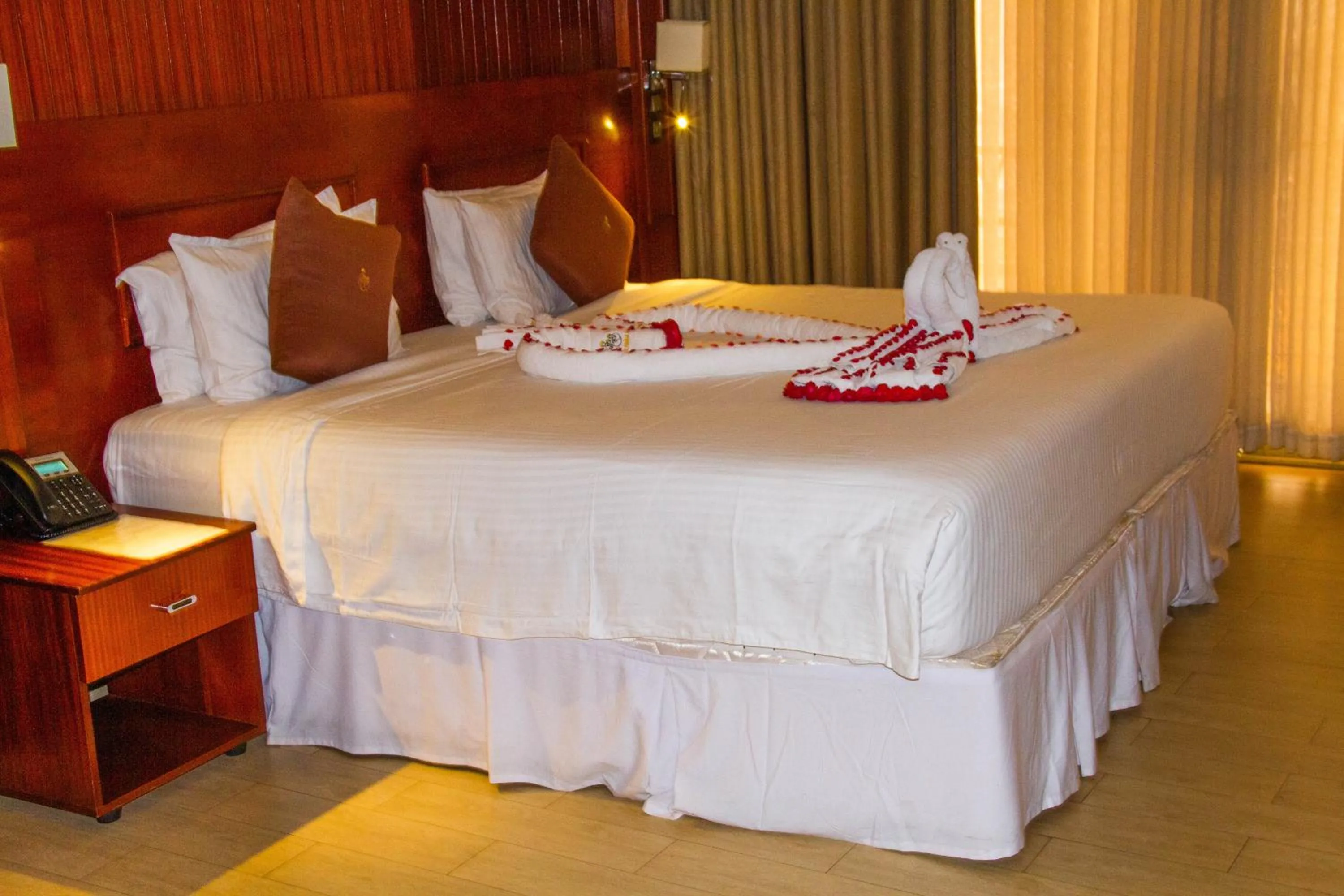 Bed in Sainte Famille Hotel