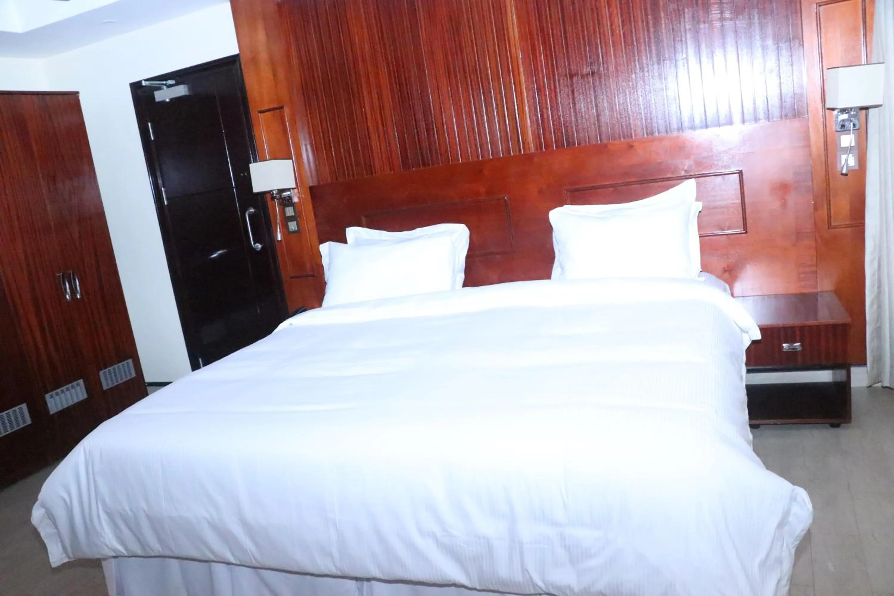 Bed in Sainte Famille Hotel