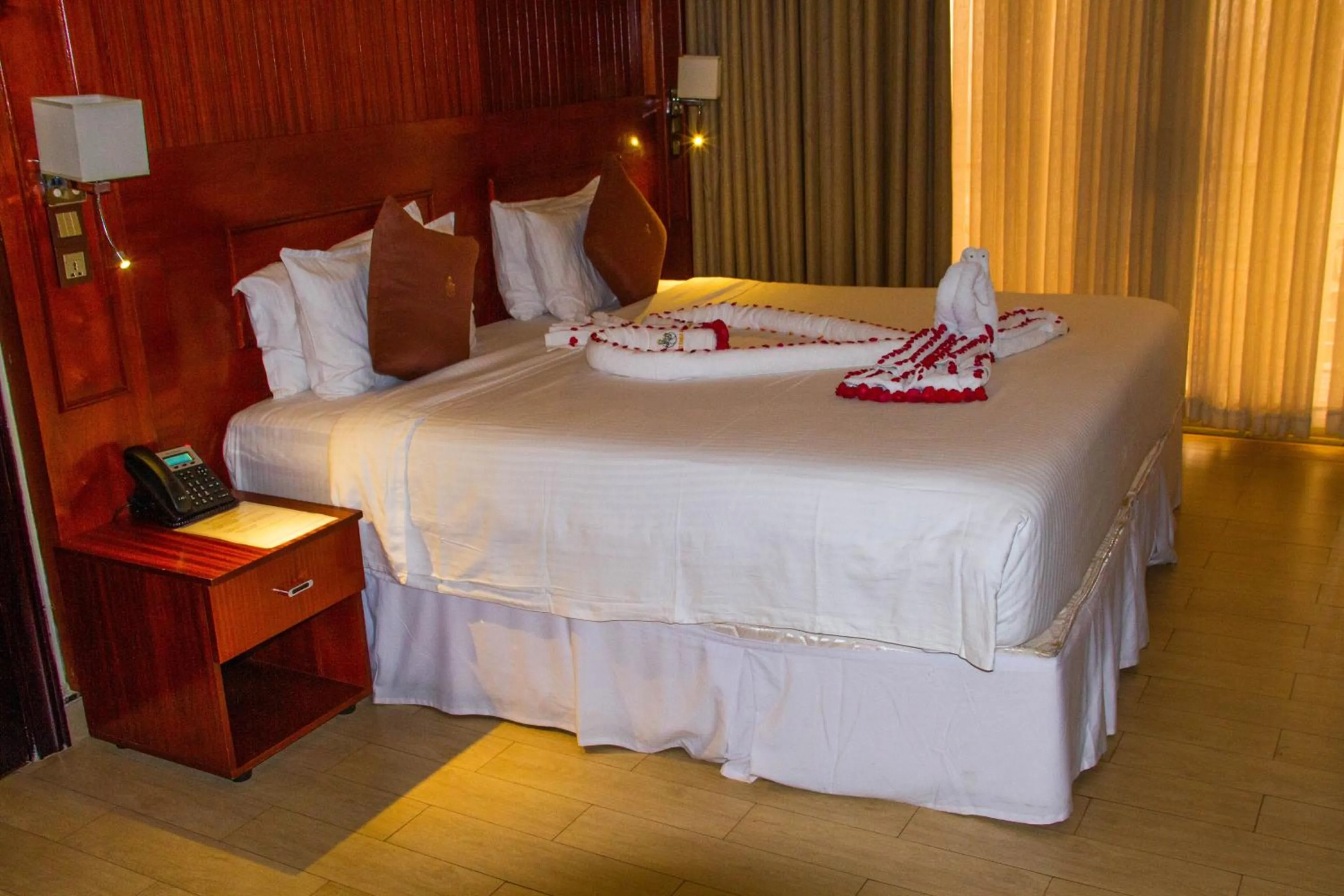 Bed in Sainte Famille Hotel