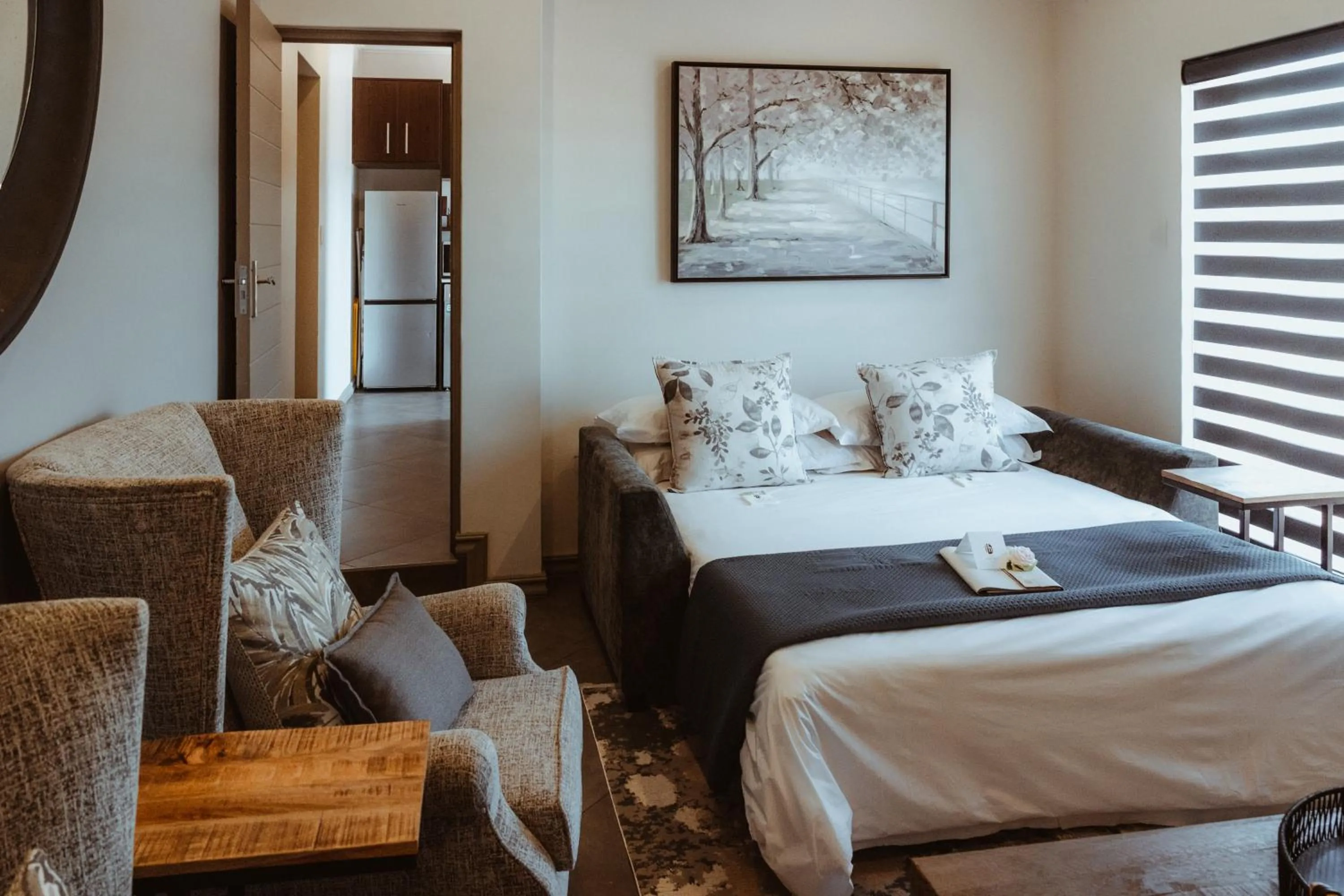 Bed in The Feather Hill Boutique Hotel