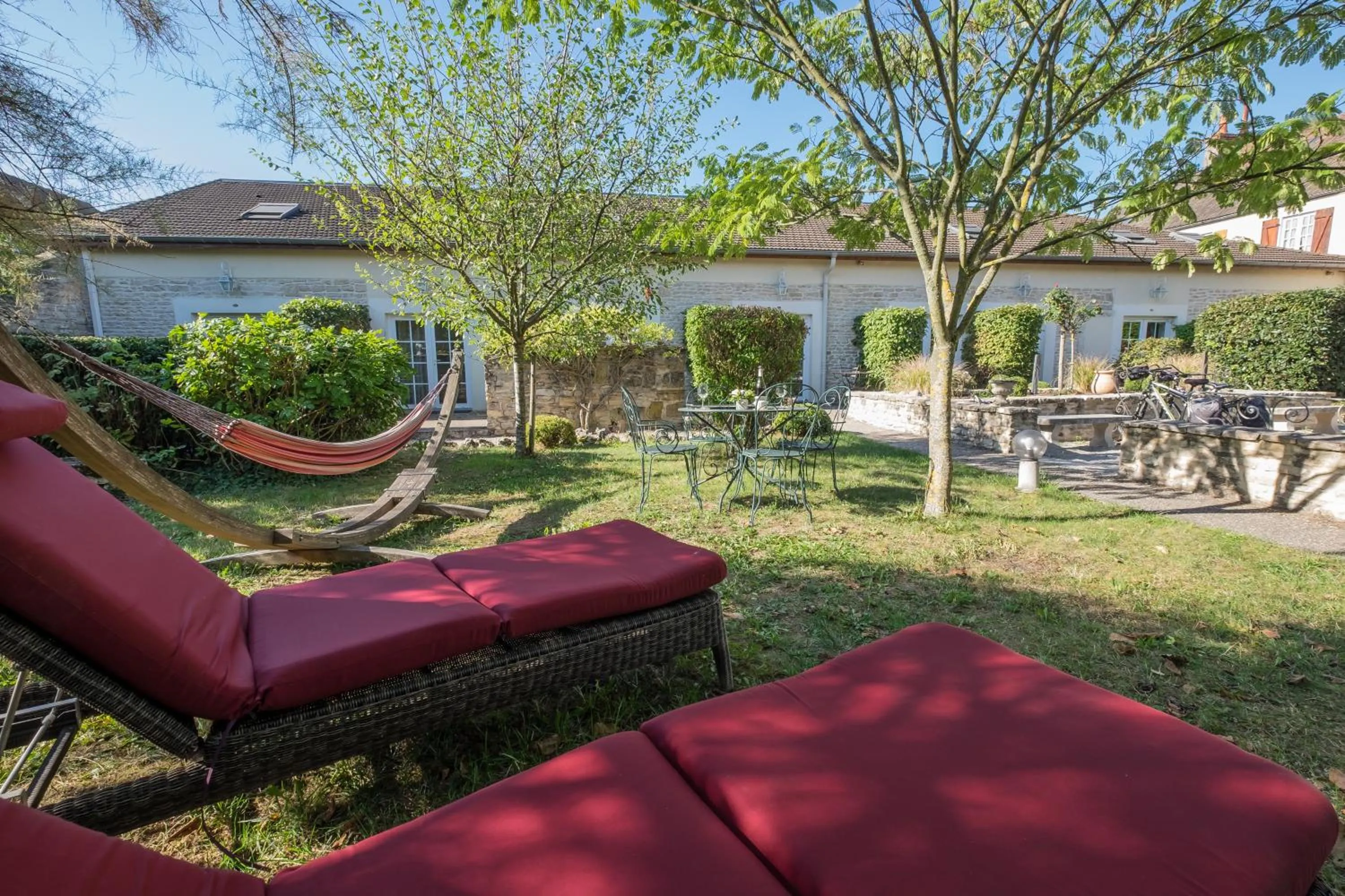 Garden view in Hostellerie De Bretonnière - Groupe Logis Hotels