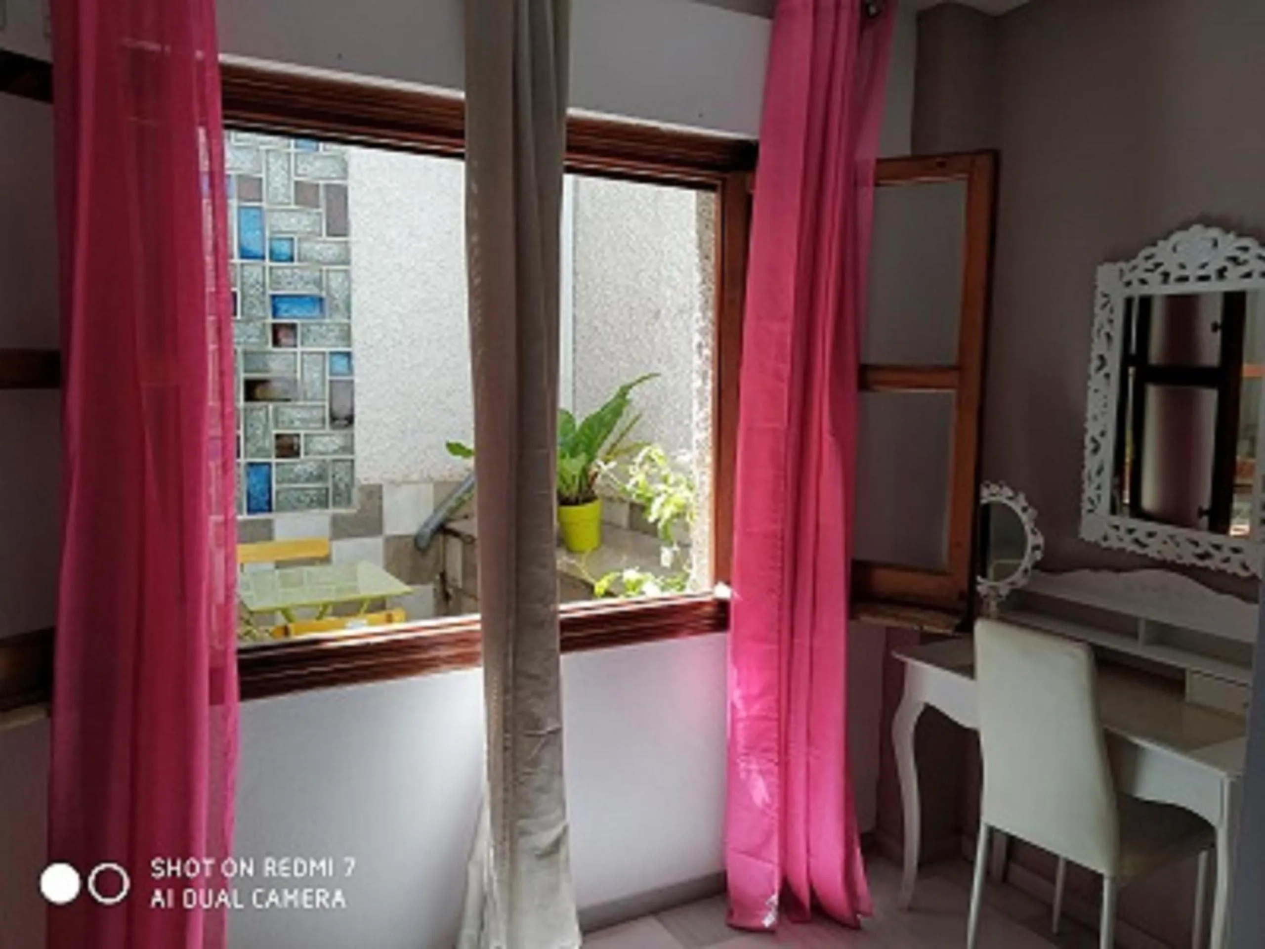 Inner courtyard view in Granada Old Town Hostel