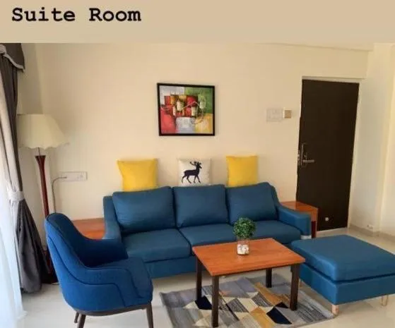 Seating area in Hotel Reemz Beach Heaven , Anjuna