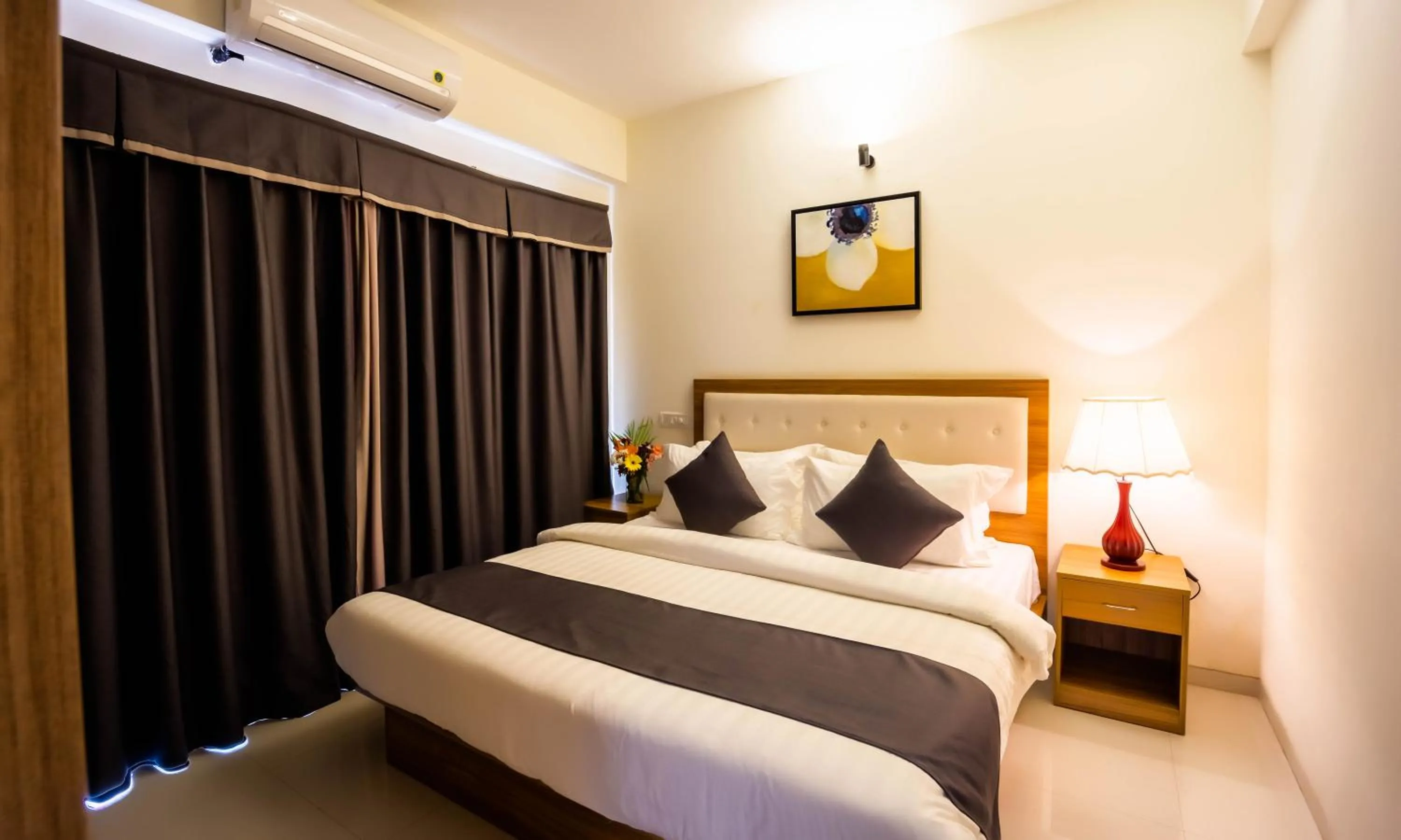 Bedroom in Hotel Reemz Beach Heaven , Anjuna