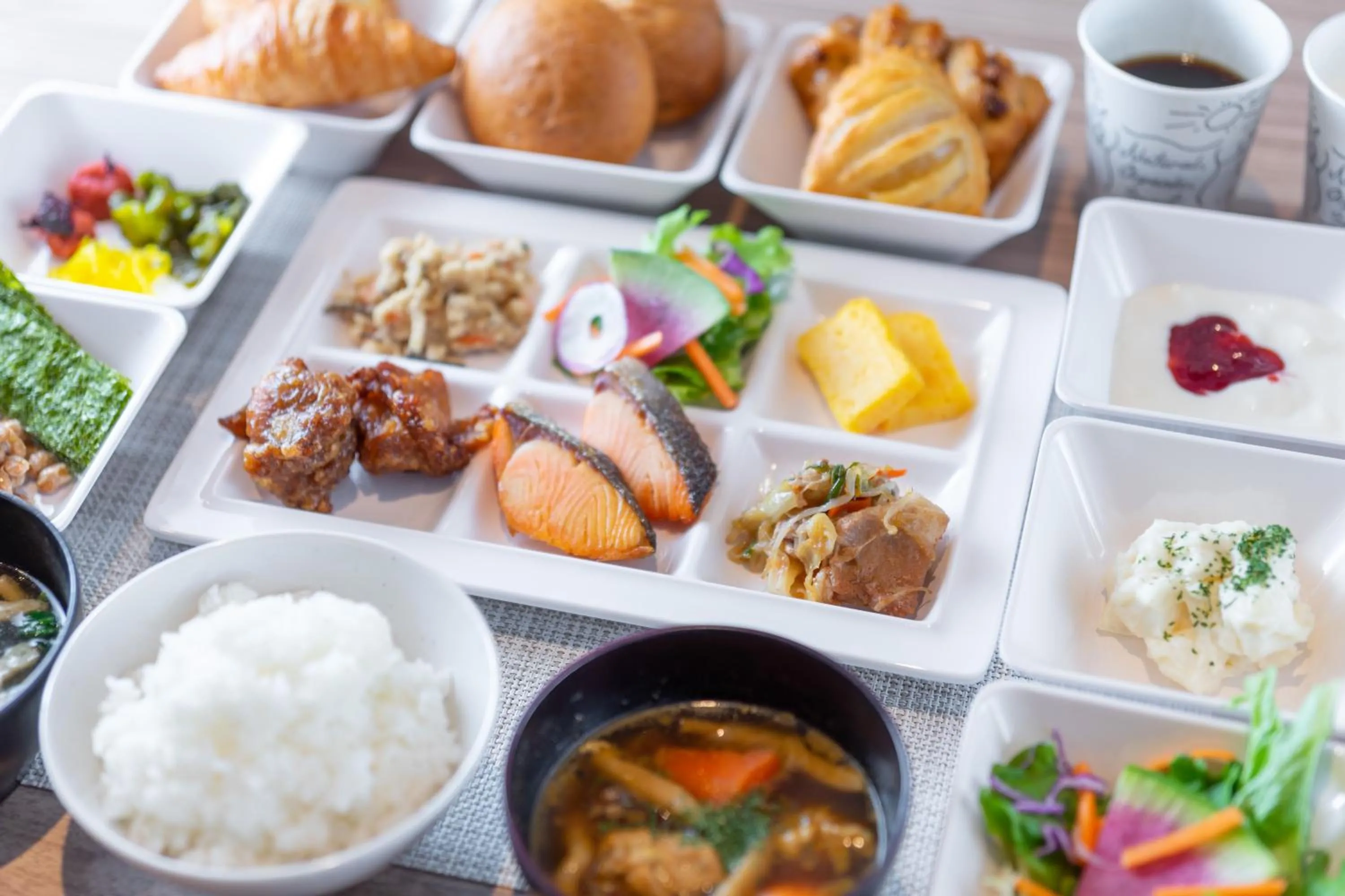 Breakfast in Super Hotel Ishikari