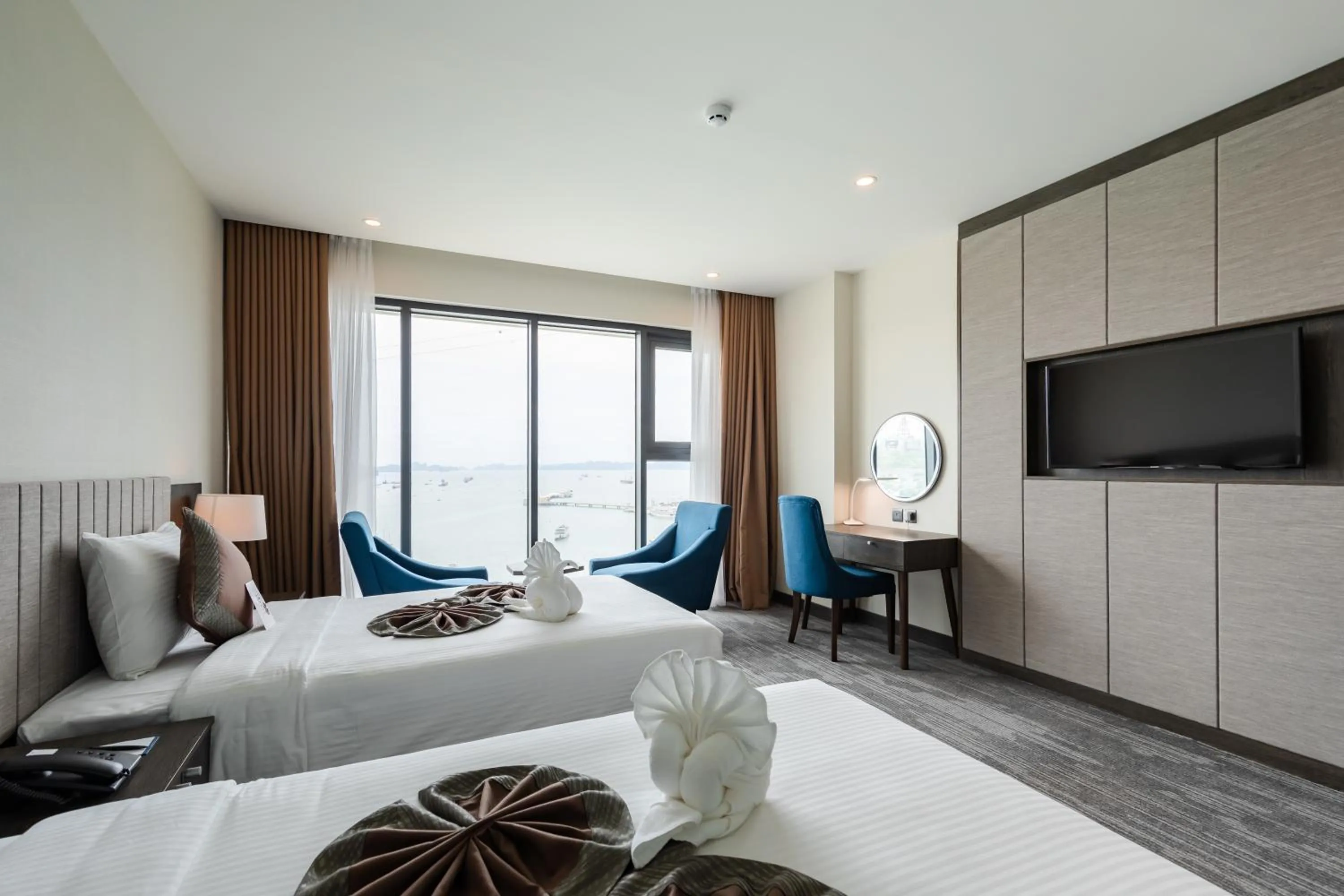 Bed in Muong Thanh Grand Bai Chay