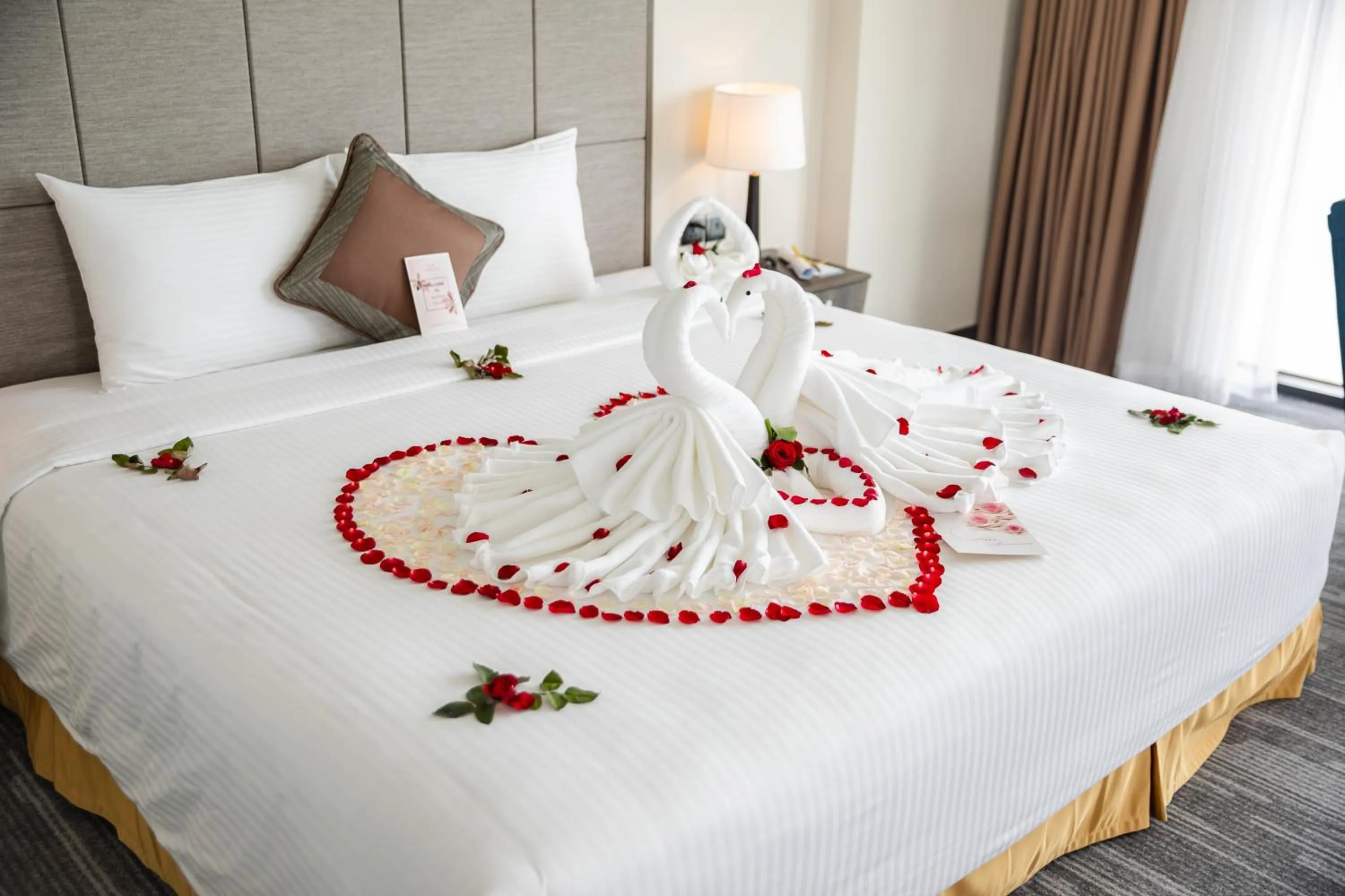 Bed in Muong Thanh Grand Bai Chay