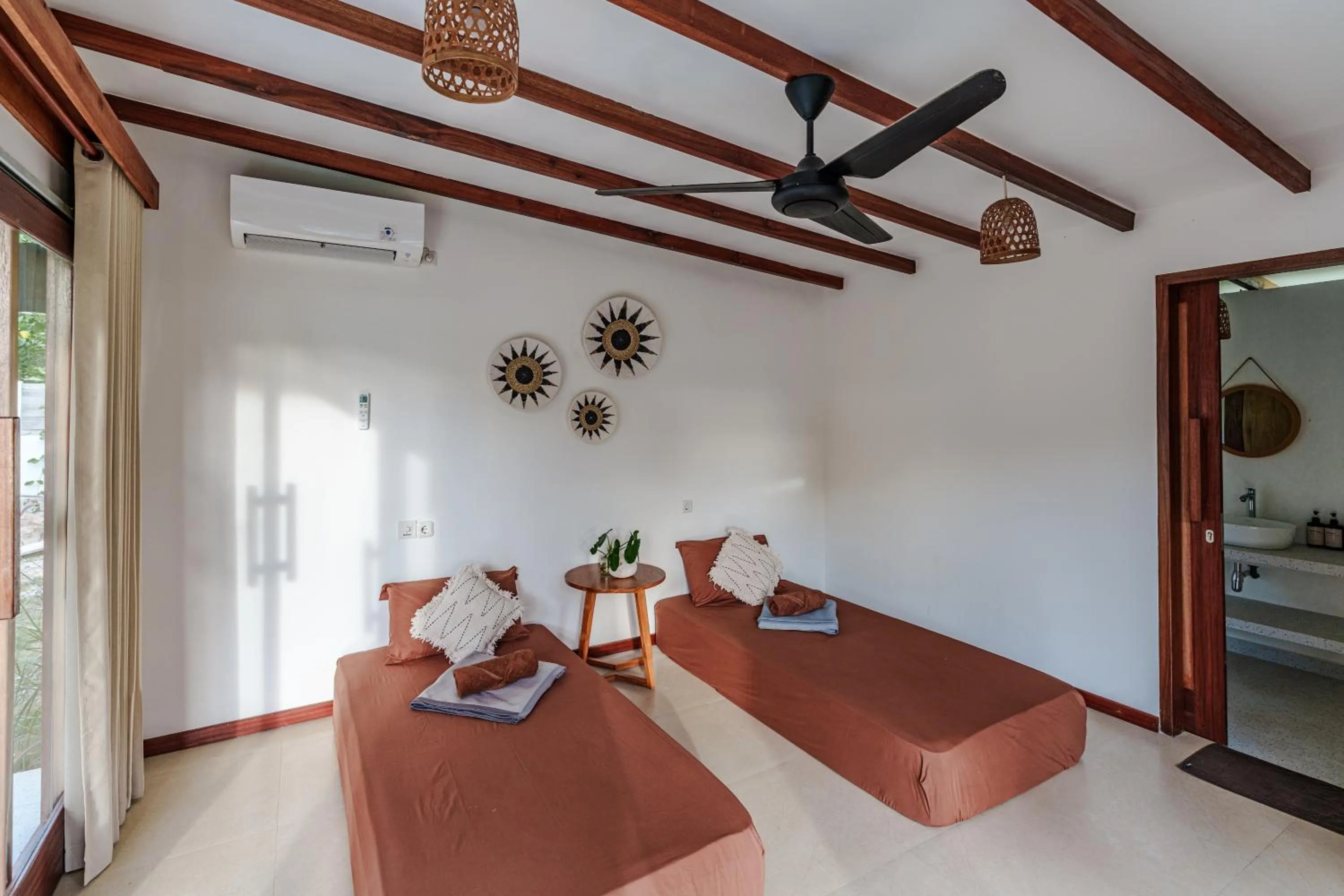 Bed in Reconnect - Private Island Resort & Dive Center Togean - Buka Buka Island