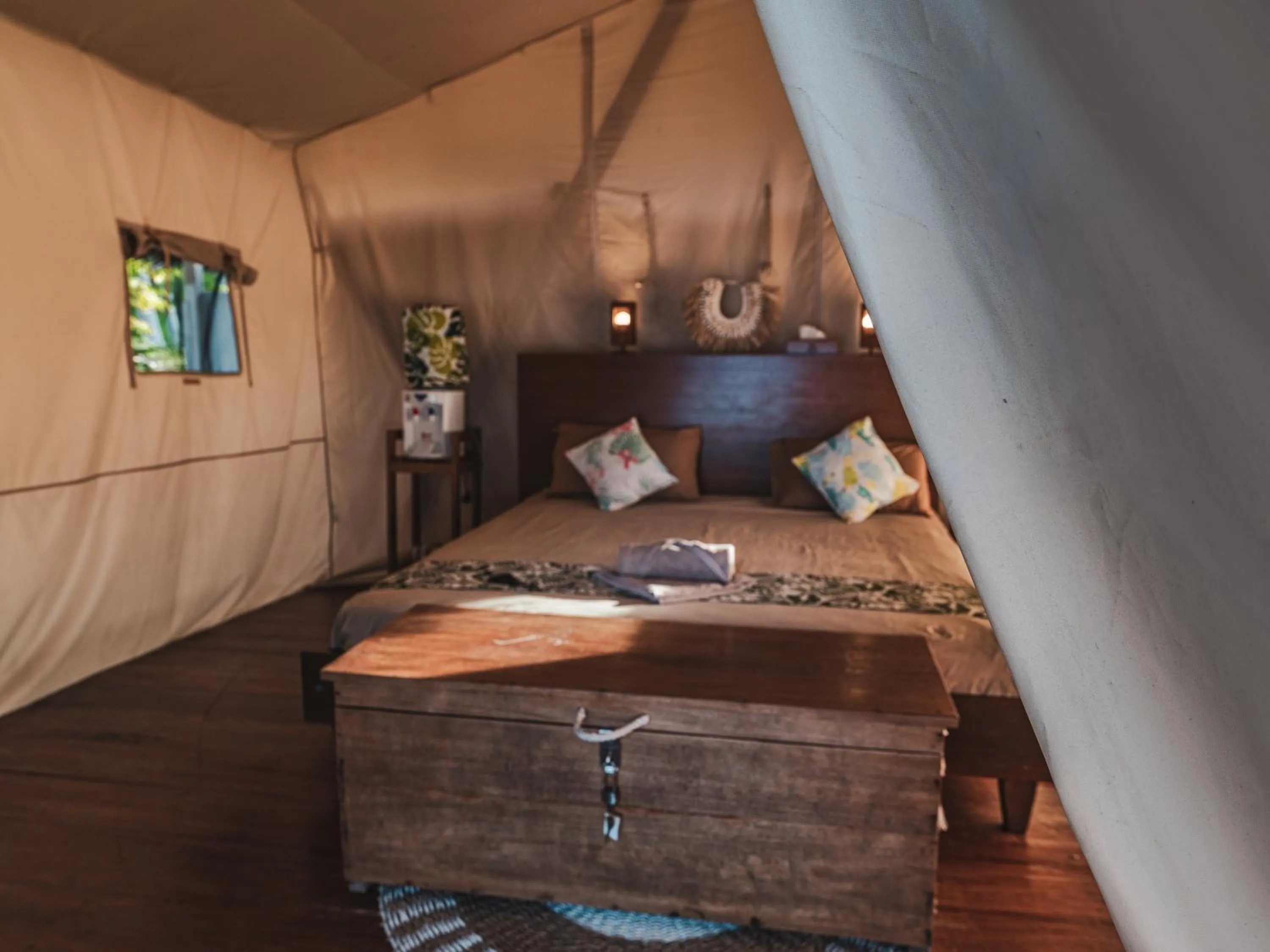 Bed in Reconnect - Private Island Resort & Dive Center Togean - Buka Buka Island