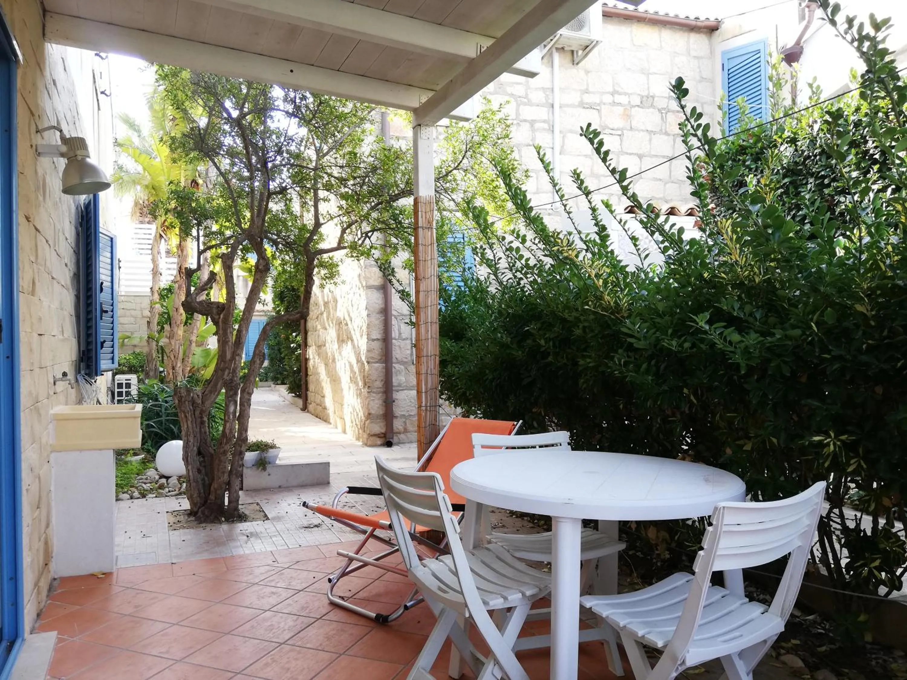Garden view in Soleluna apartment