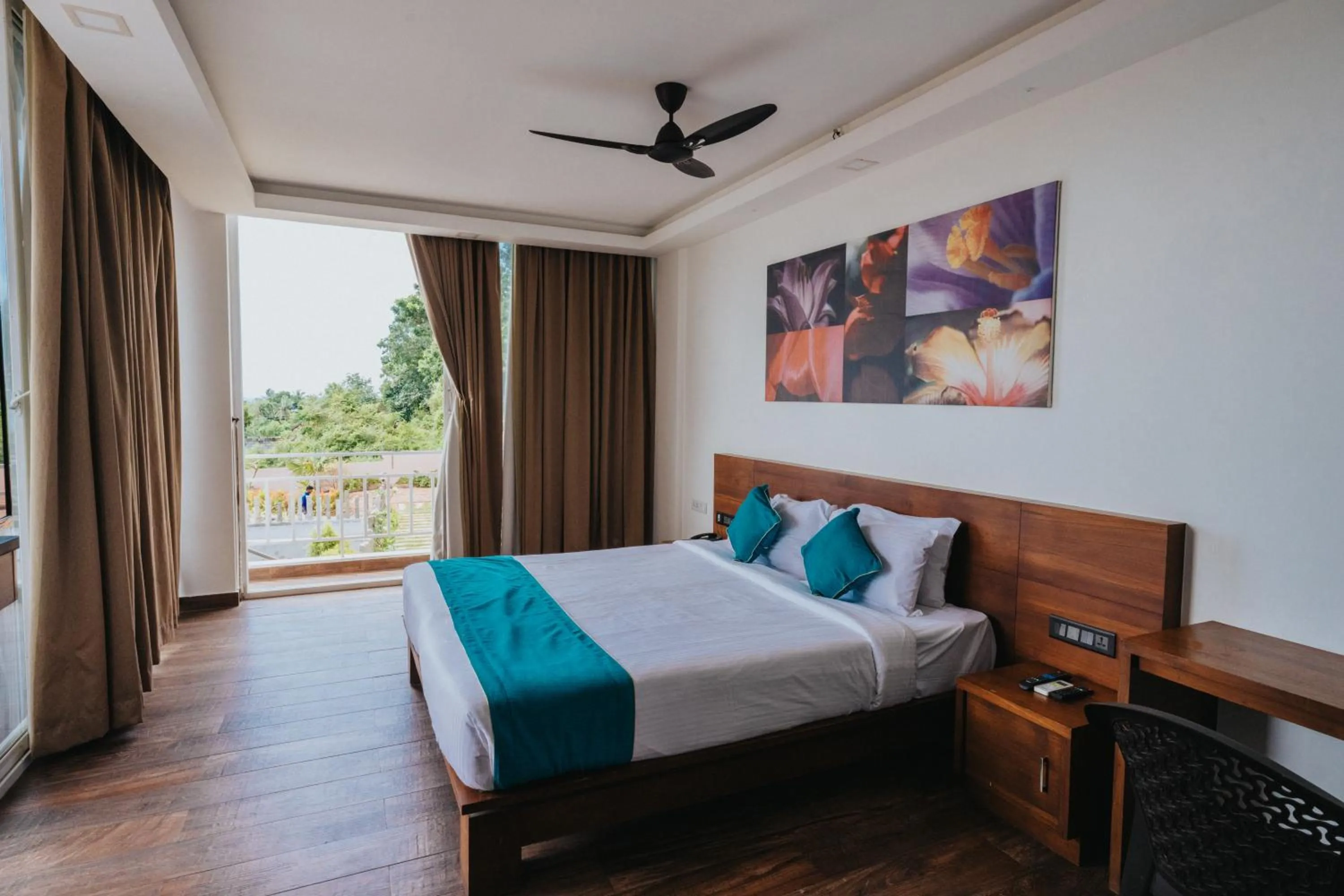 Bedroom, Bed in Aadisaktthi Leisure Resort, Kovalam