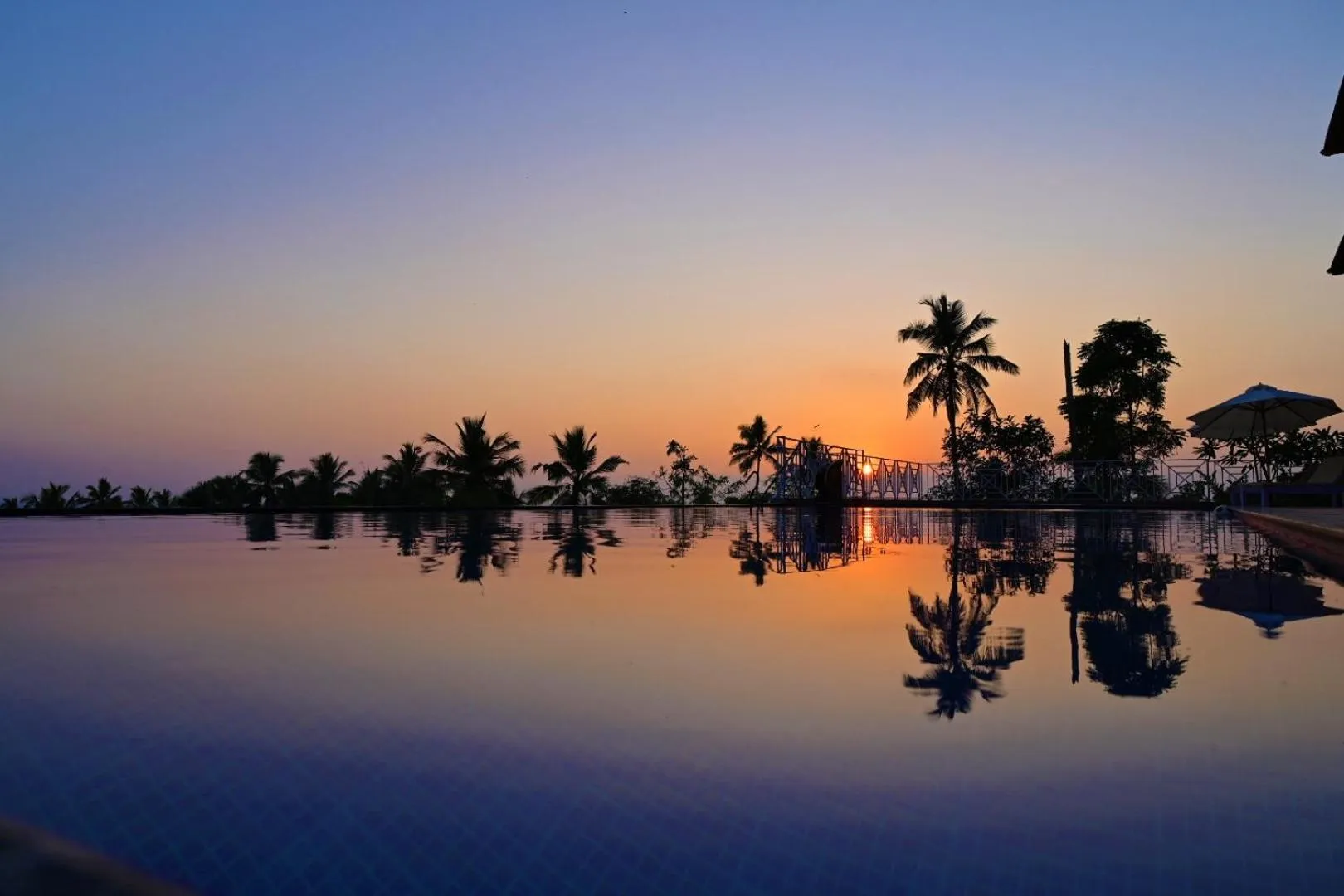 Pool view in Aadisaktthi Leisure Resort, Kovalam