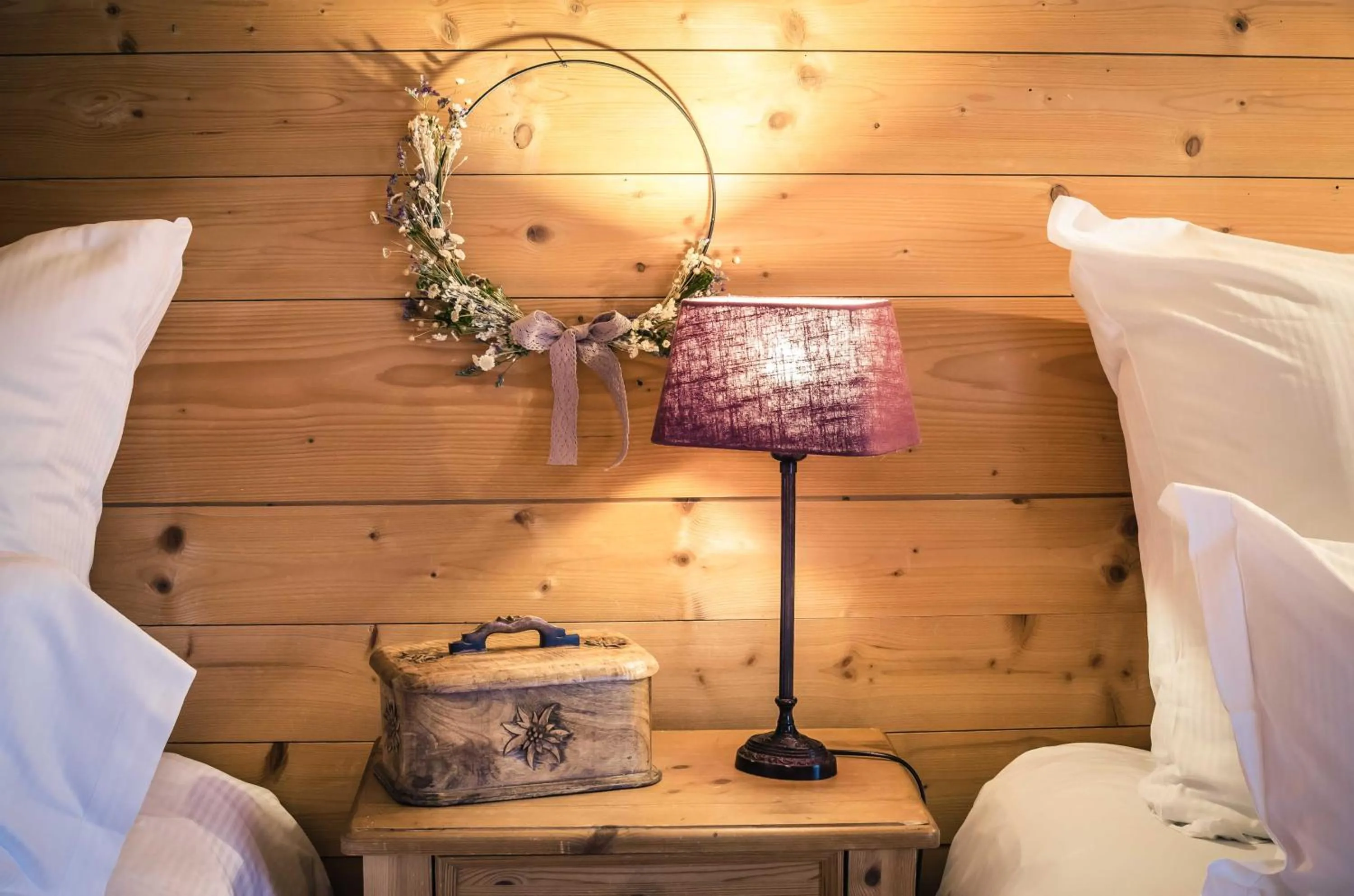 Bed in Chalet-Hôtel Hermitage