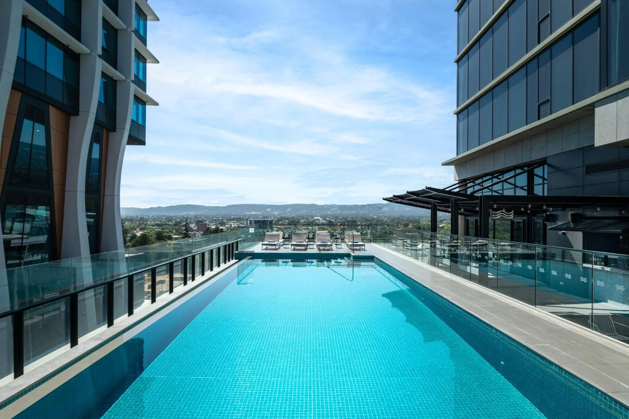 Swimming pool in Crowne Plaza Adelaide by IHG