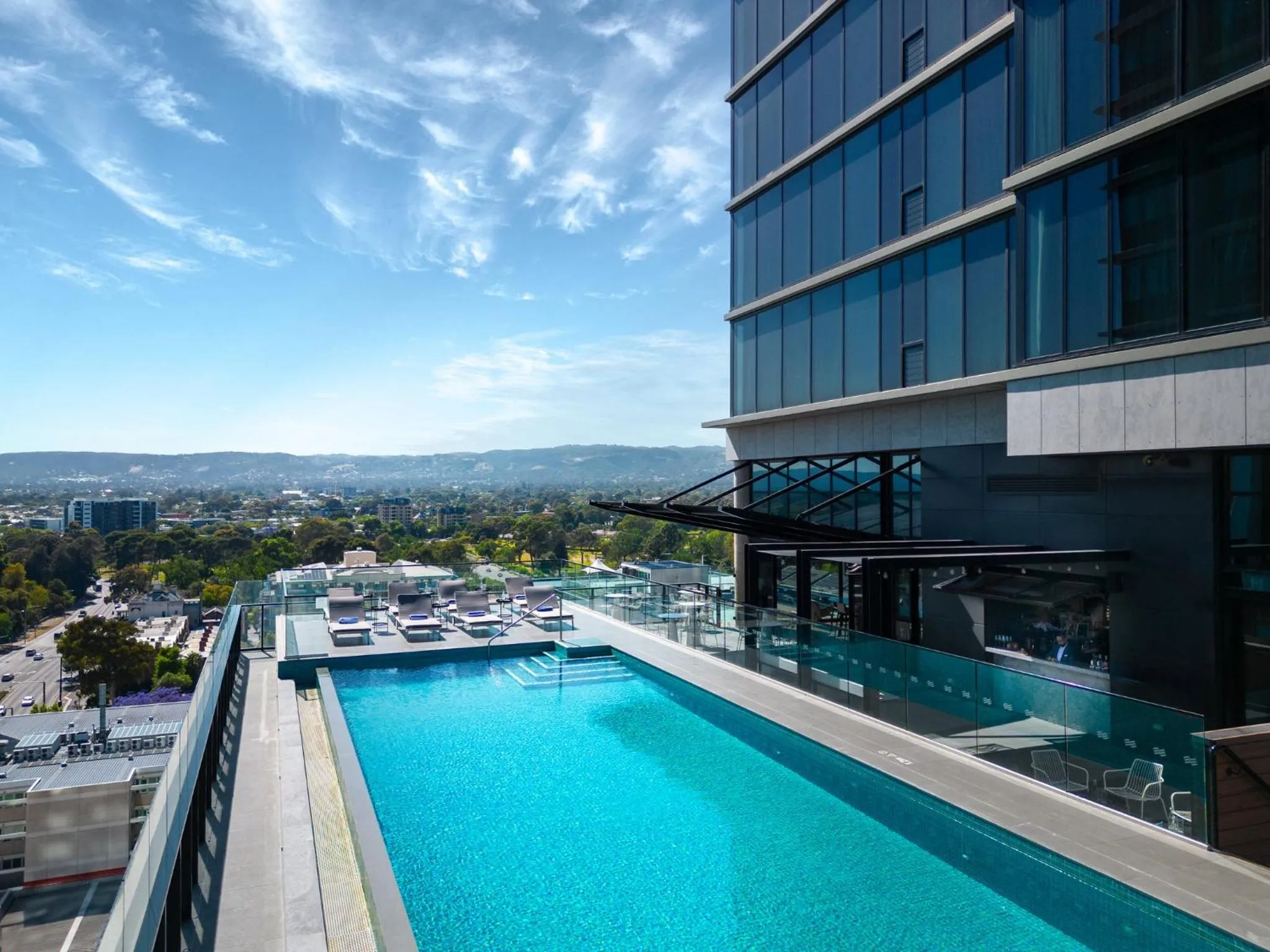 Swimming pool in Crowne Plaza Adelaide by IHG