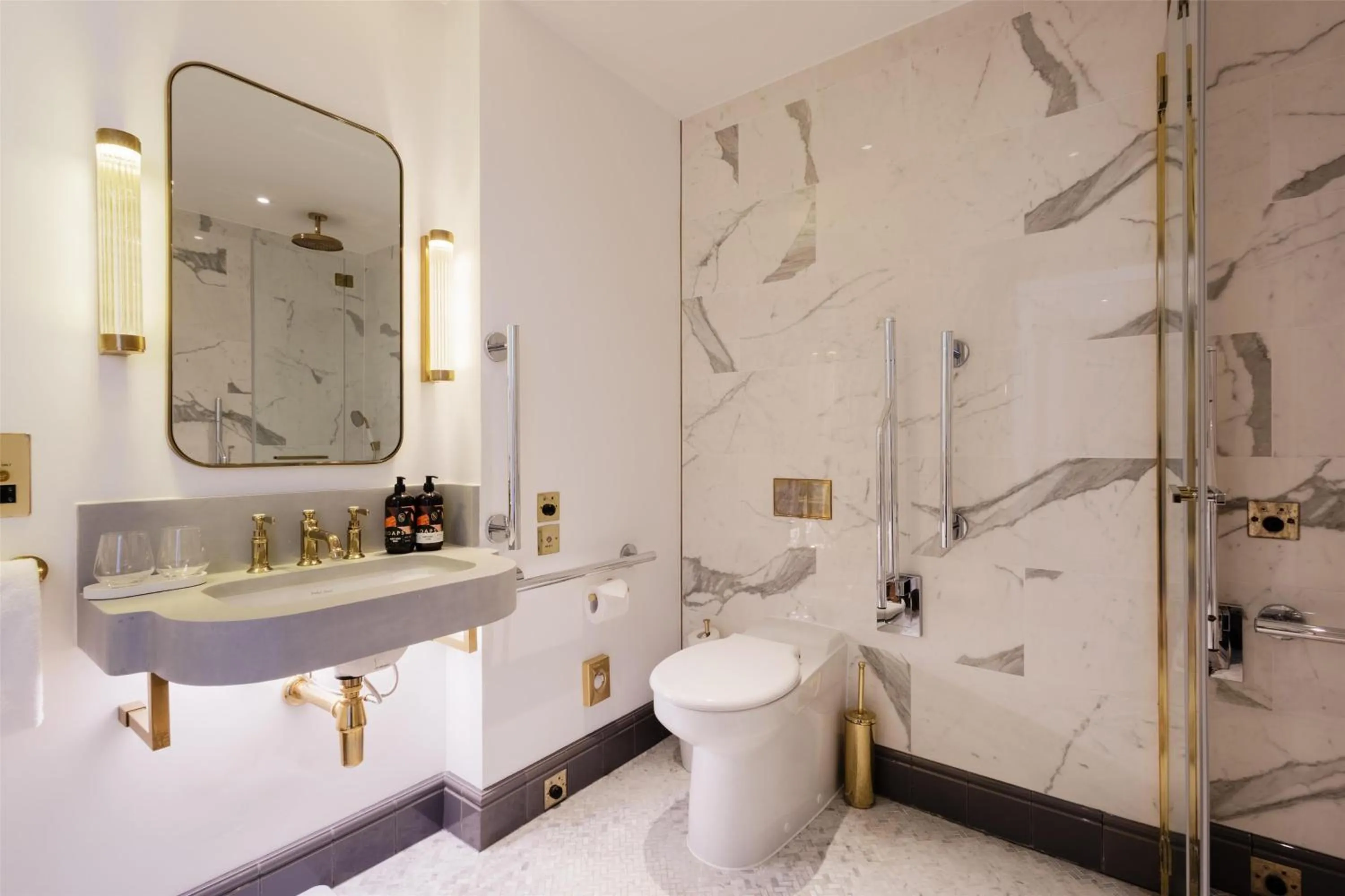 Bathroom in Hart Shoreditch Hotel London, Curio Collection by Hilton