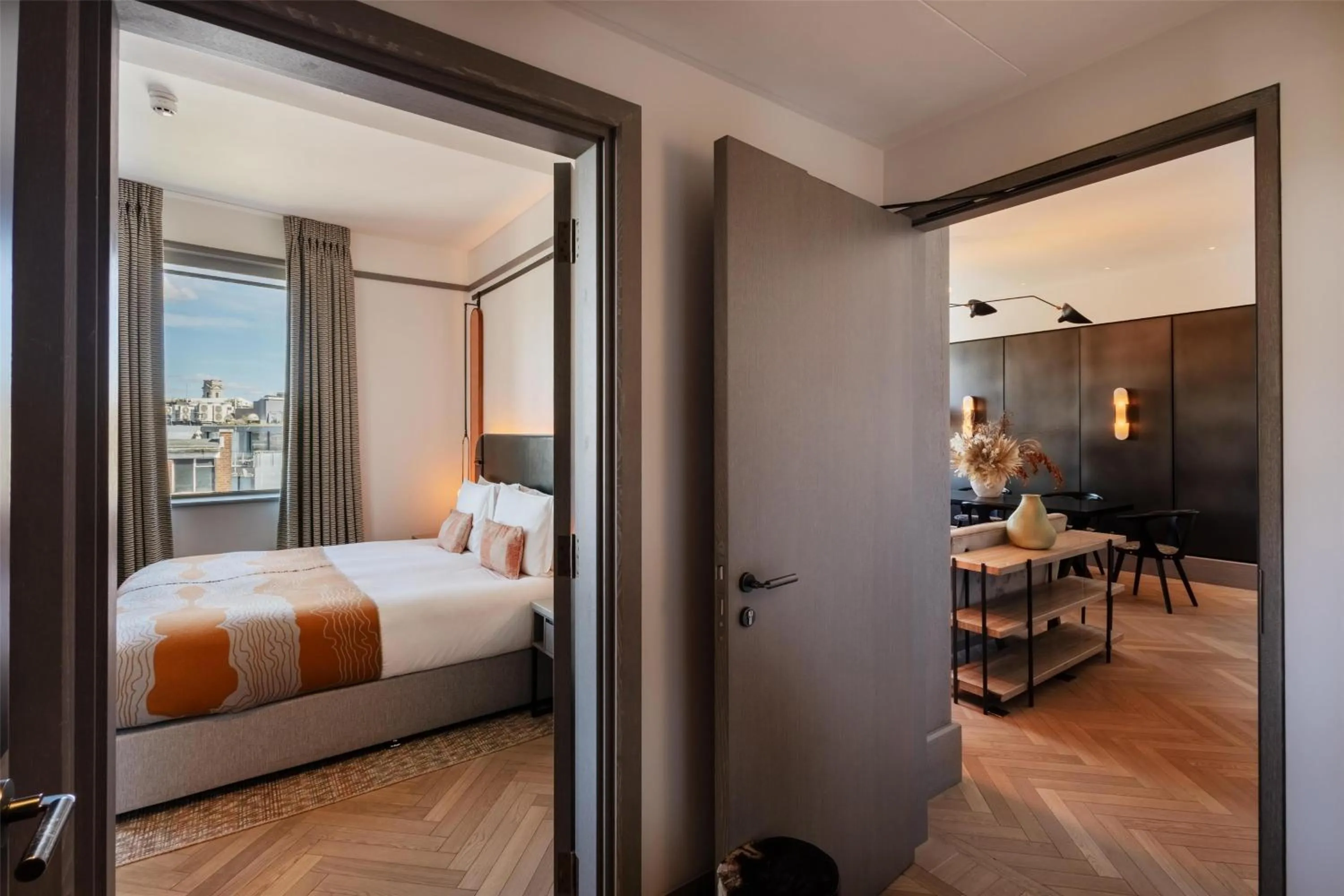 Bed in Hart Shoreditch Hotel London, Curio Collection by Hilton