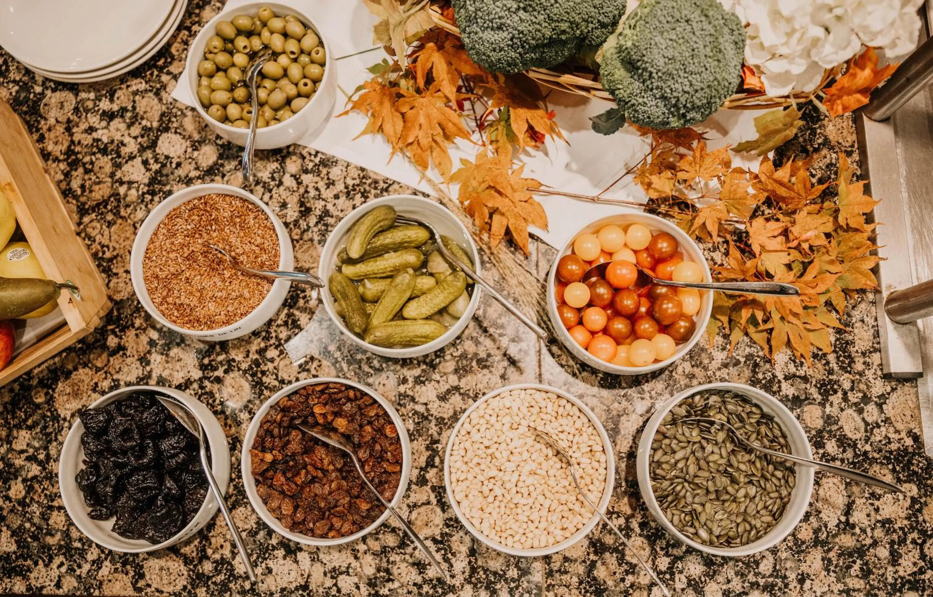 Buffet breakfast in Les Violettes Hotel & Spa