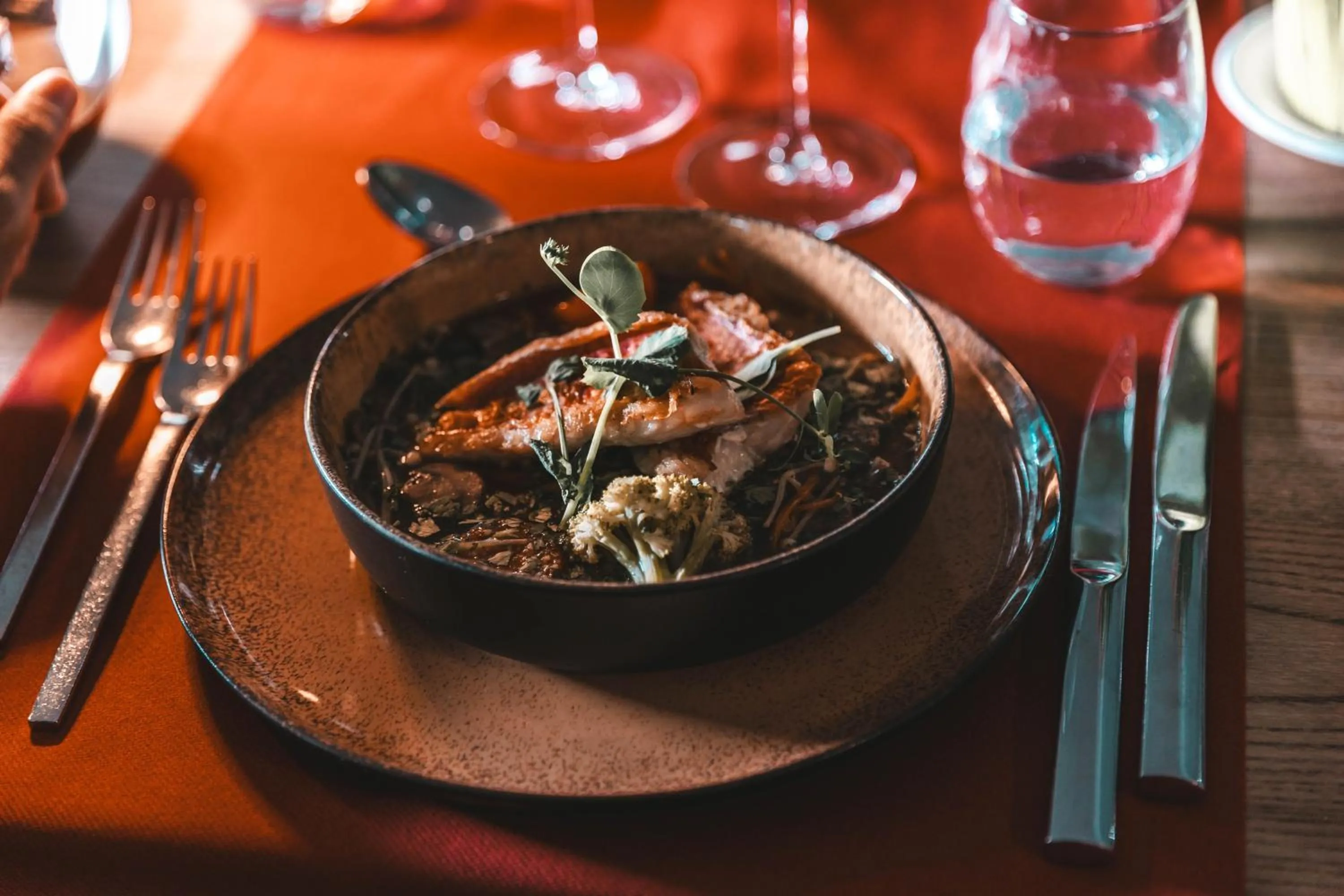 Food in Les Violettes Hotel & Spa