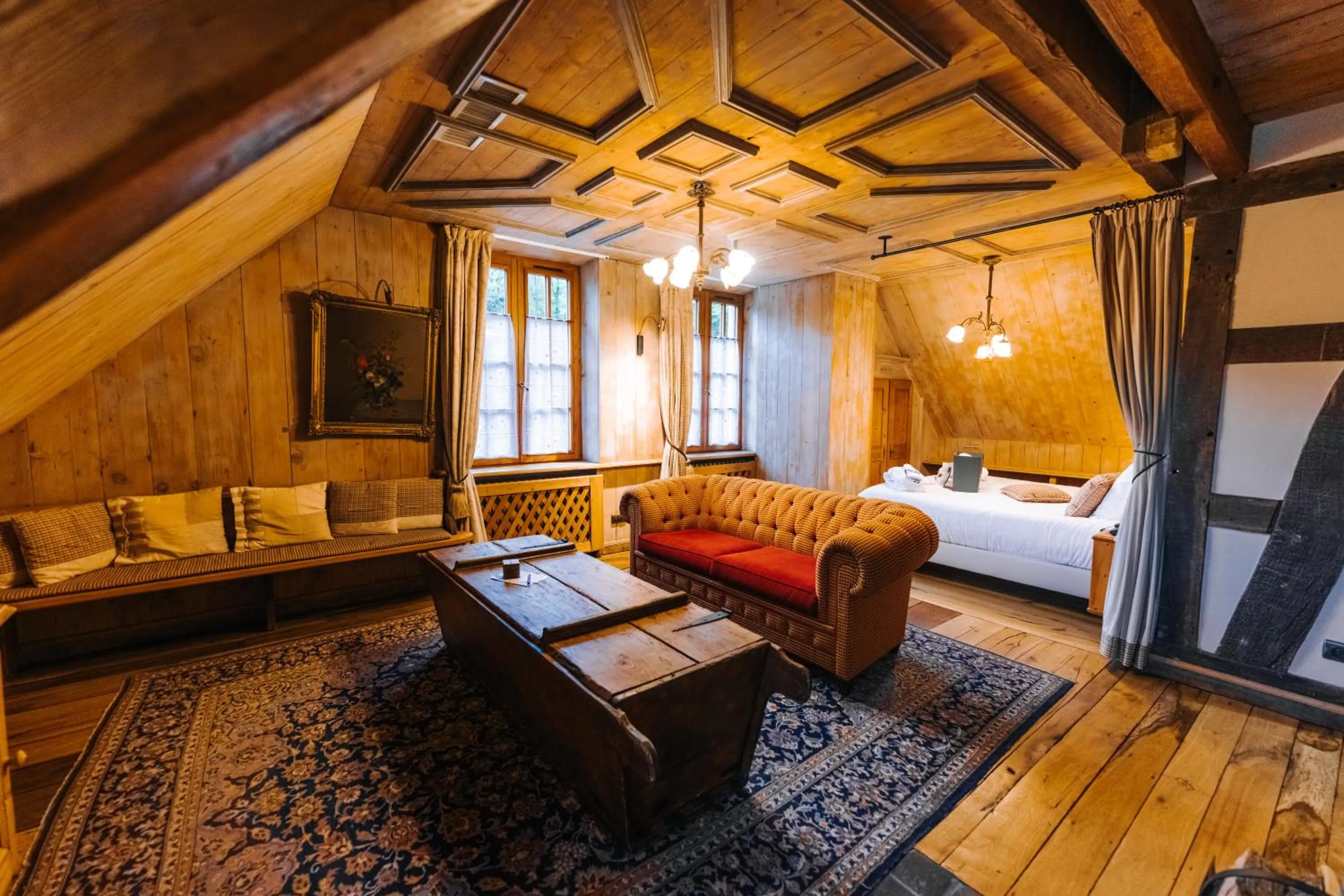 Bed in Les Violettes Hotel & Spa