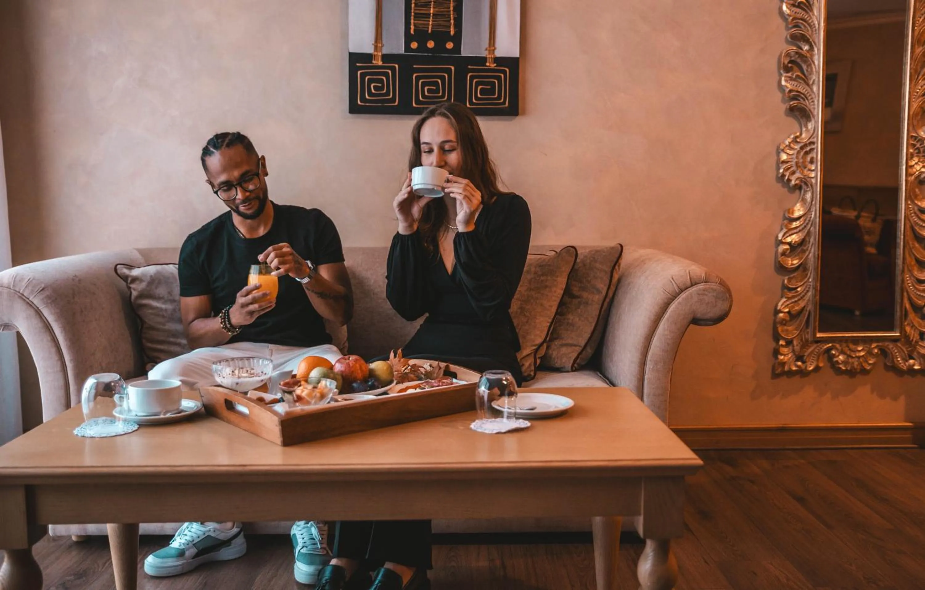 Bedroom in Les Violettes Hotel & Spa