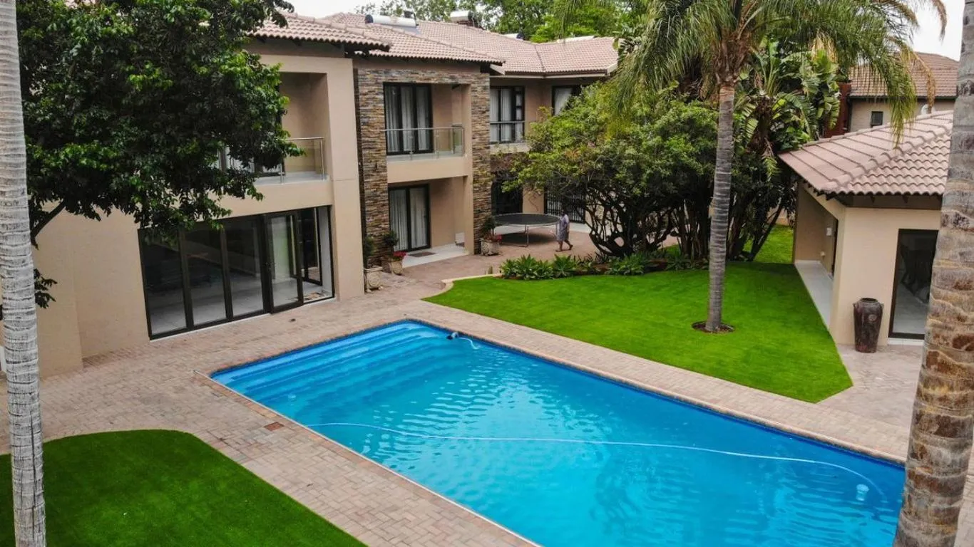Pool view in Letsatsing Lodge