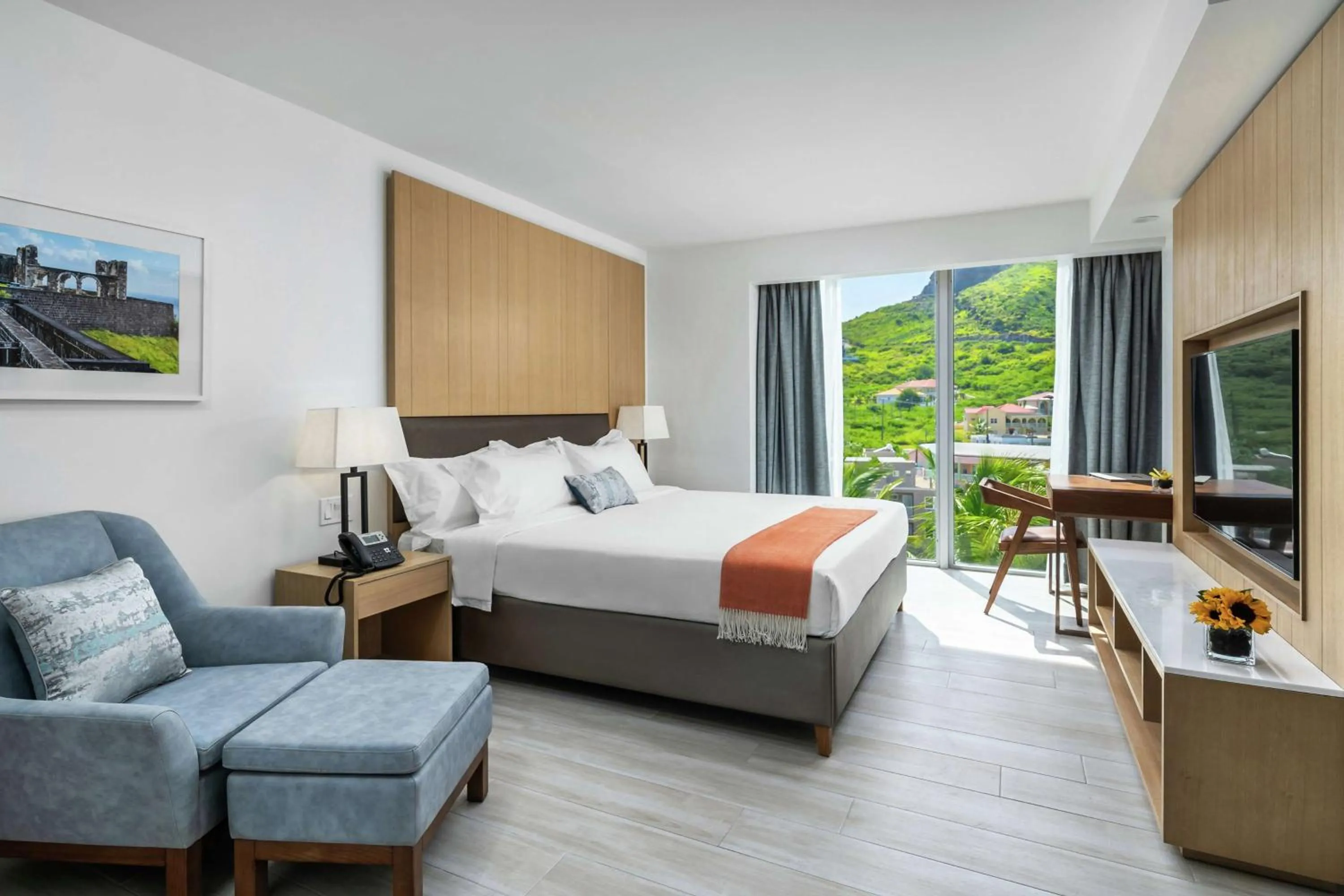 Bedroom, Bed in Koi Resort Saint Kitts, Curio Collection by Hilton