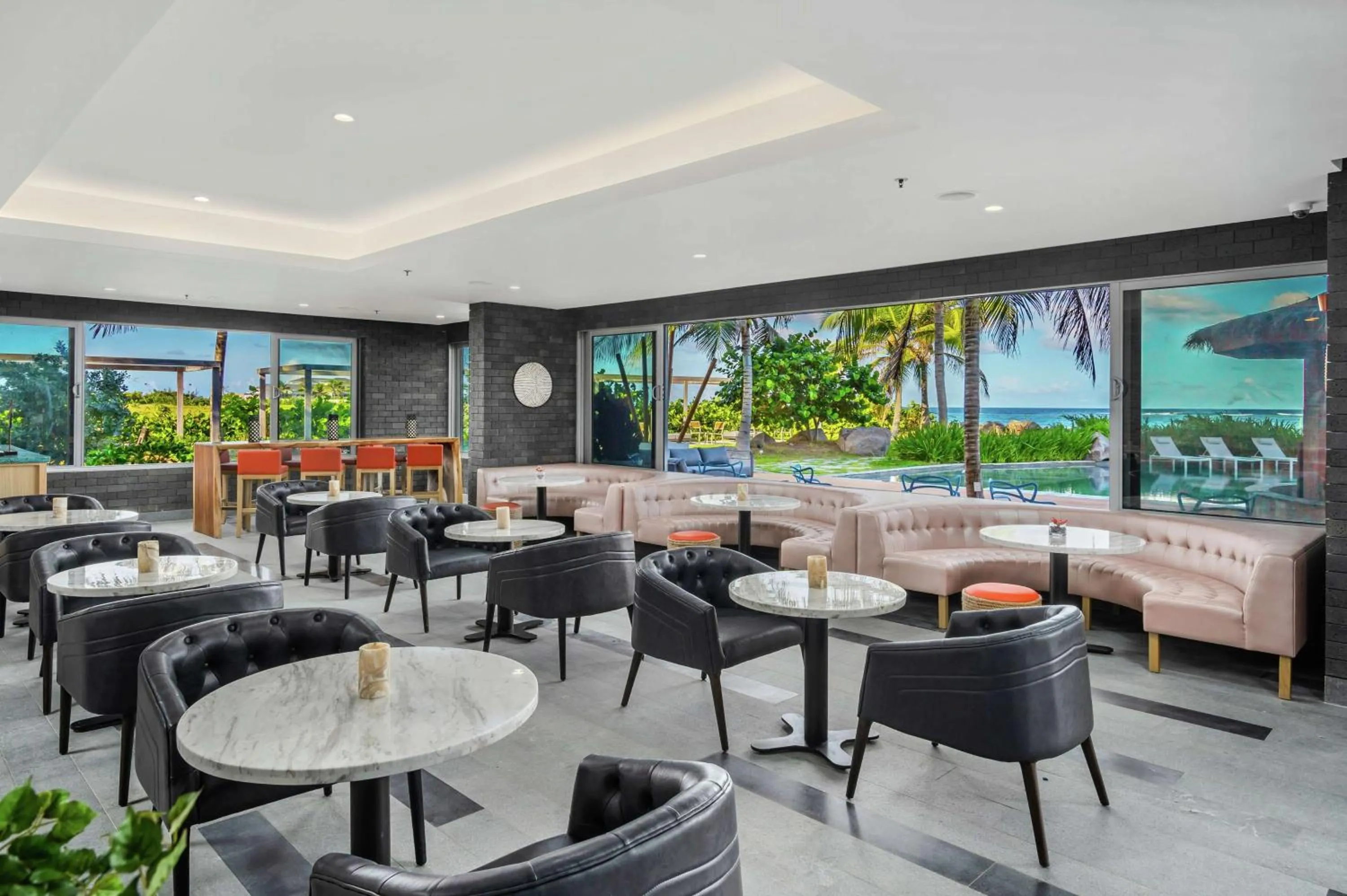 Dining area in Koi Resort Saint Kitts, Curio Collection by Hilton